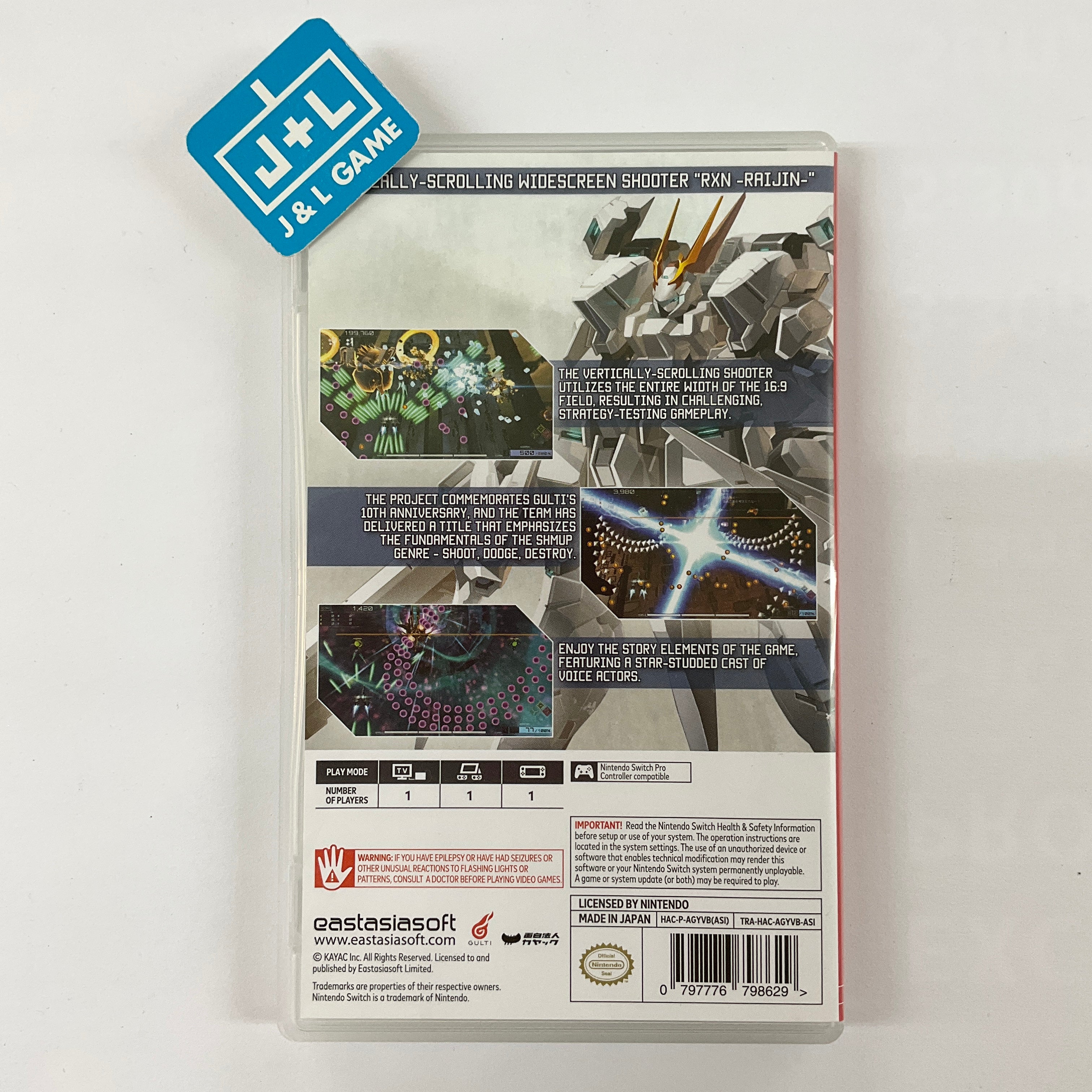 RXN: RAIJIN (English Subtitle) - (NSW) Nintendo Switch [Pre-Owned] (Asia Import) Video Games EastAsiaSoft   