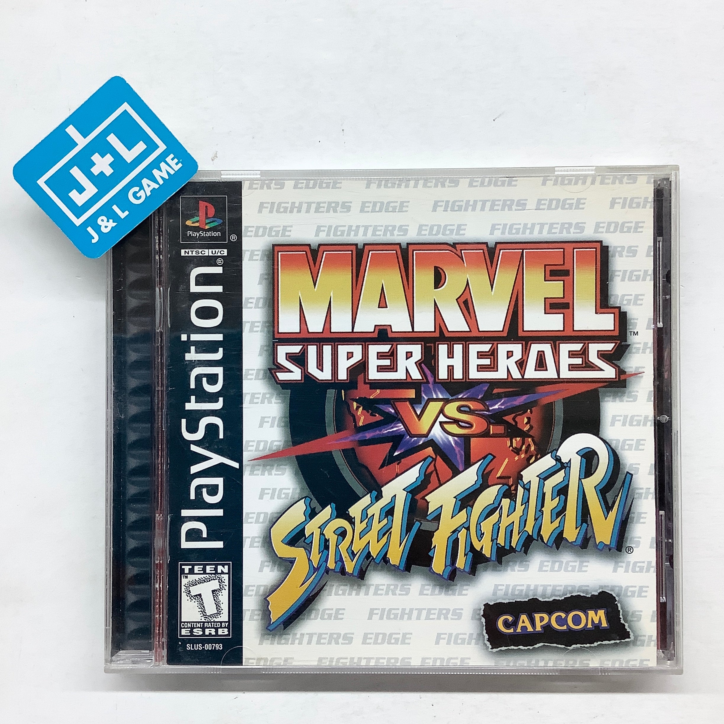 PS1 Marvel Super Heroes good Vs. Street Fighter