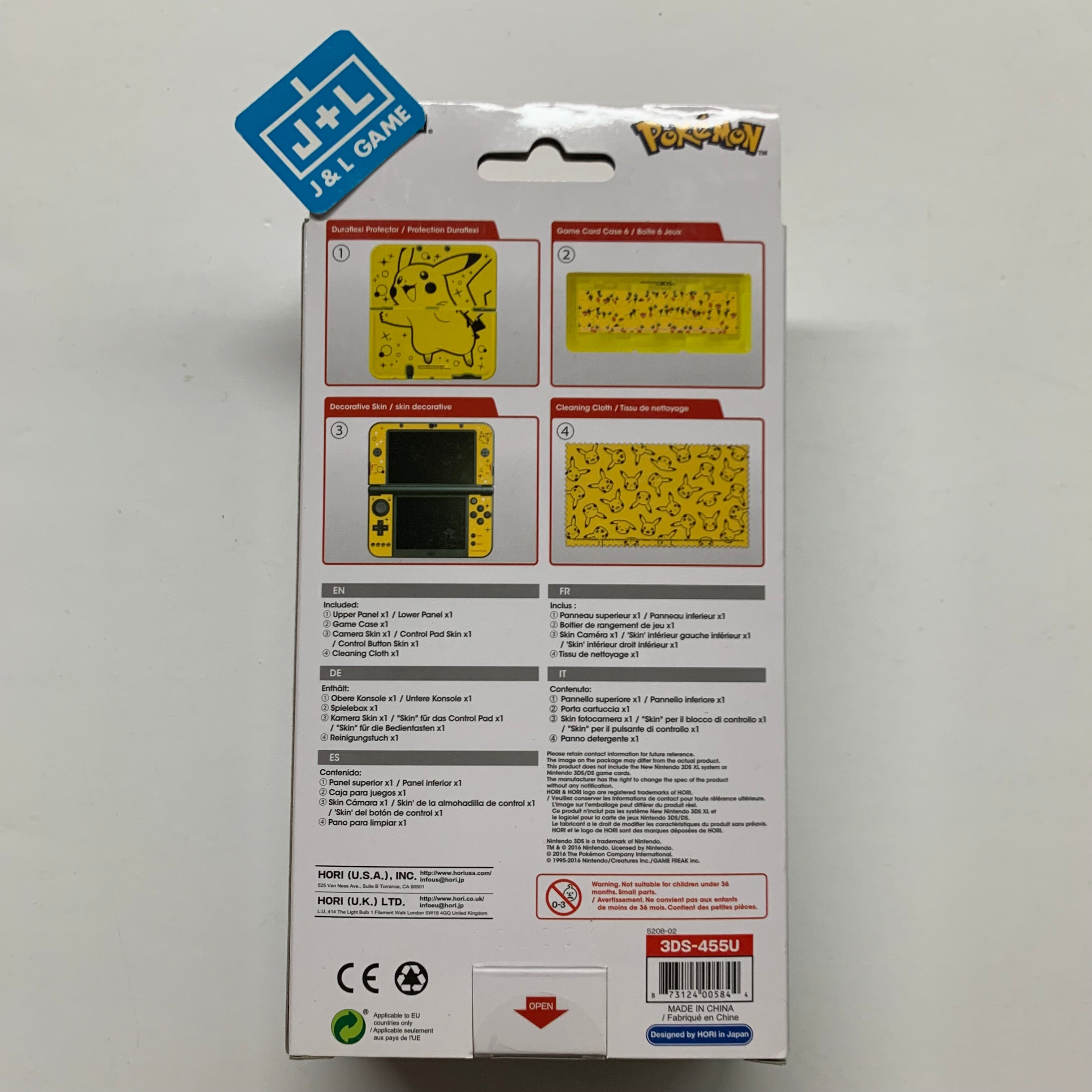 Hori New shops Nintendo 3ds XL Pikachu Pack