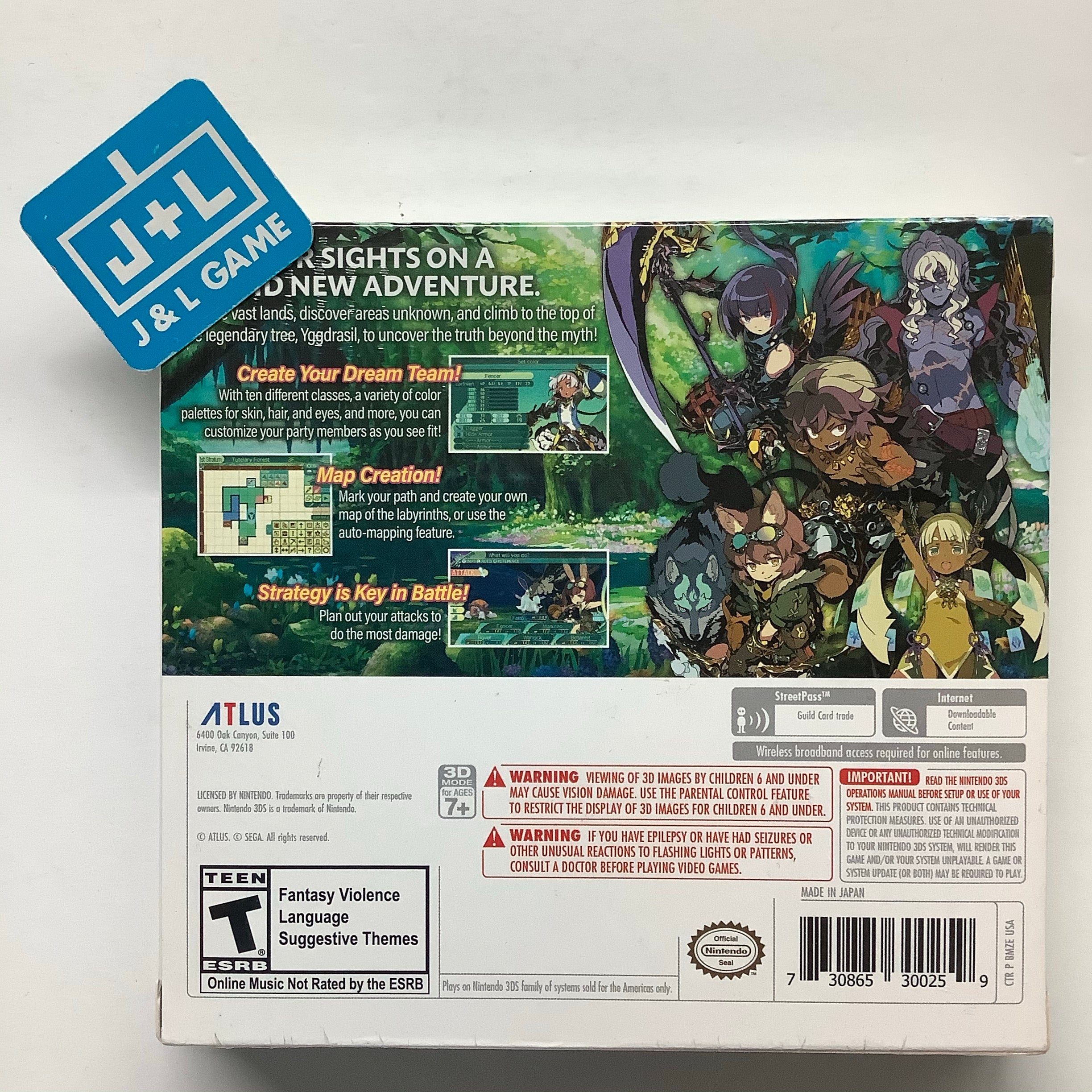 Etrian Odyssey V Beyond The Myth Launch authentic Edition for Nintendo 3DS