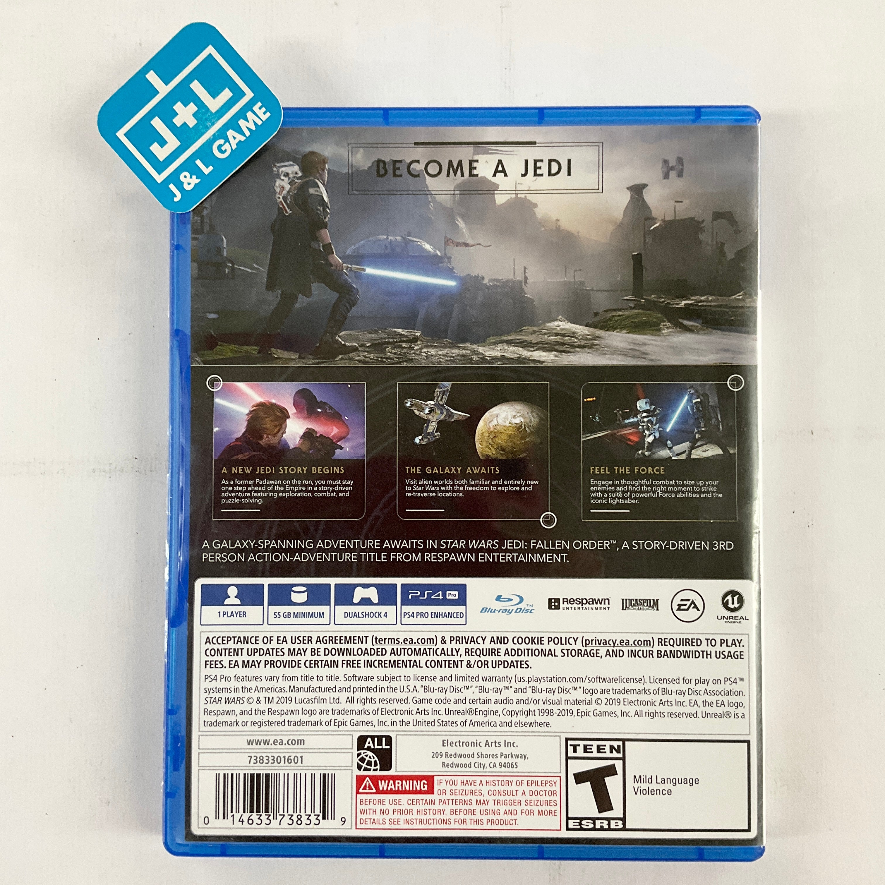 Star Wars Jedi: Fallen Order - (PS4) PlayStation 4 [Pre-Owned] Video Games Electronic Arts   