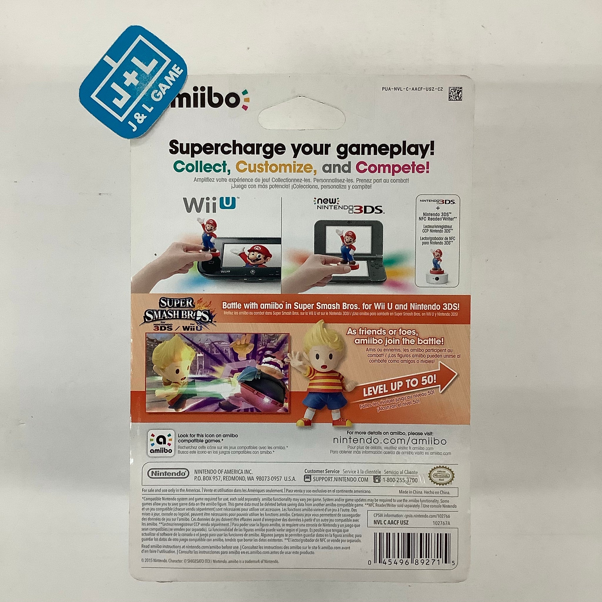 Lucas (Super Smash Bros. series) - Nintendo WiiU Amiibo – J&L Video ...