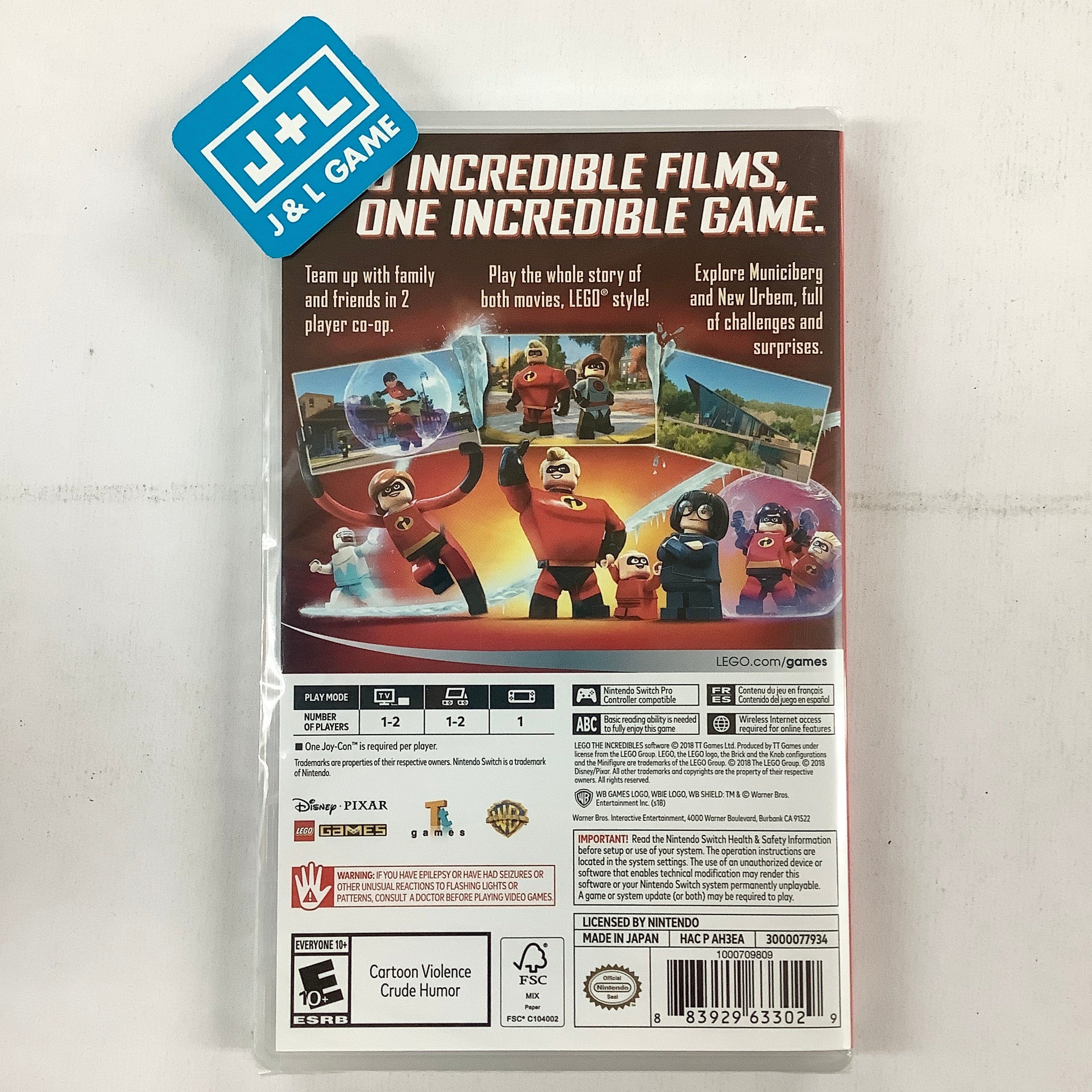 LEGO The Incredibles - (NSW) Nintendo Switch Video Games Warner Bros. Interactive Entertainment   