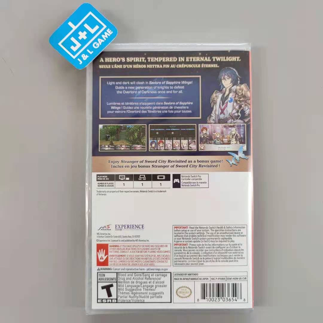 Saviors of Sapphire Wings / Stranger of Sword City Revisited - (NSW) Nintendo Switch Video Games NIS America   