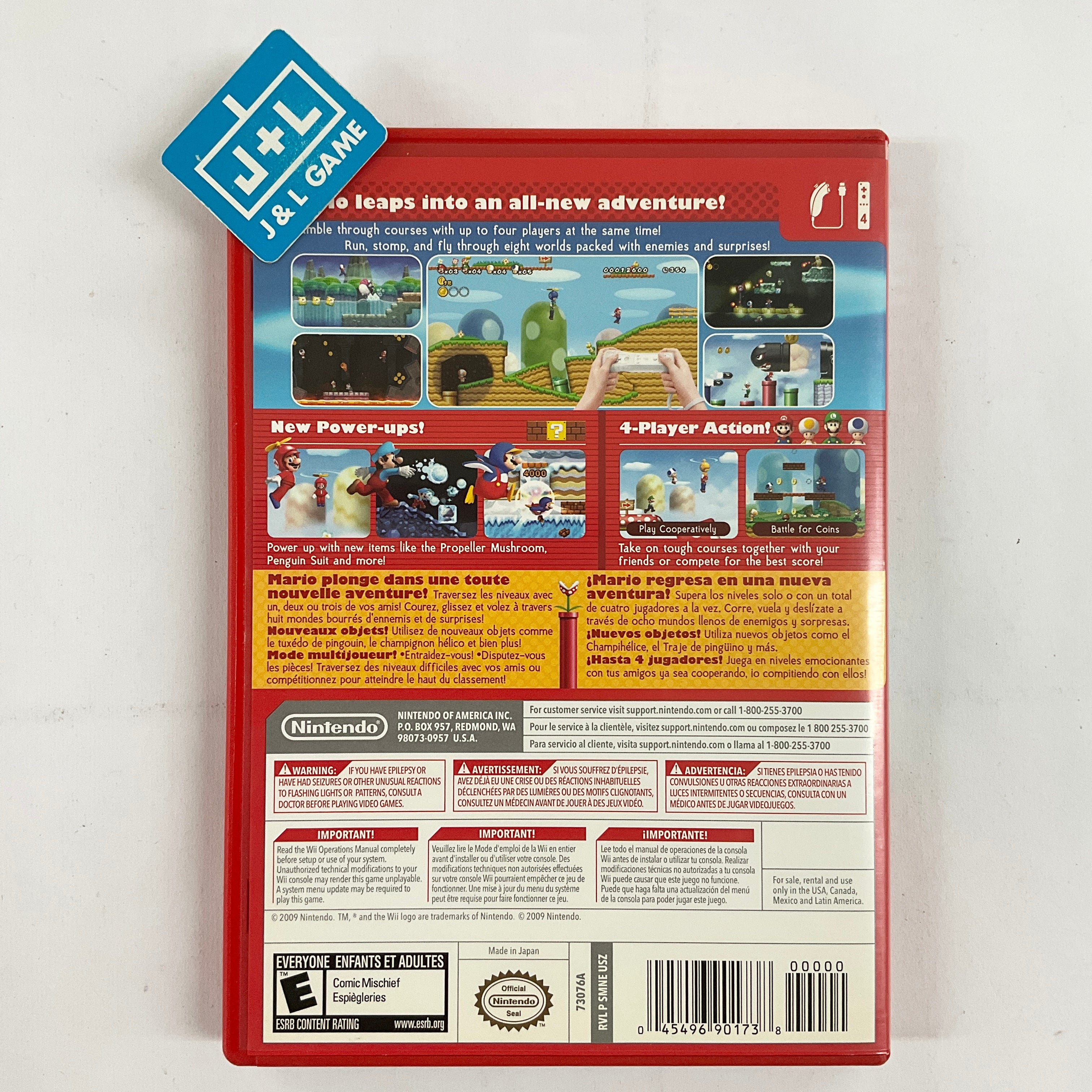 New Super Mario Bros. Wii (Red Case) - Nintendo Wii [Pre-Owned] Video Games Nintendo   