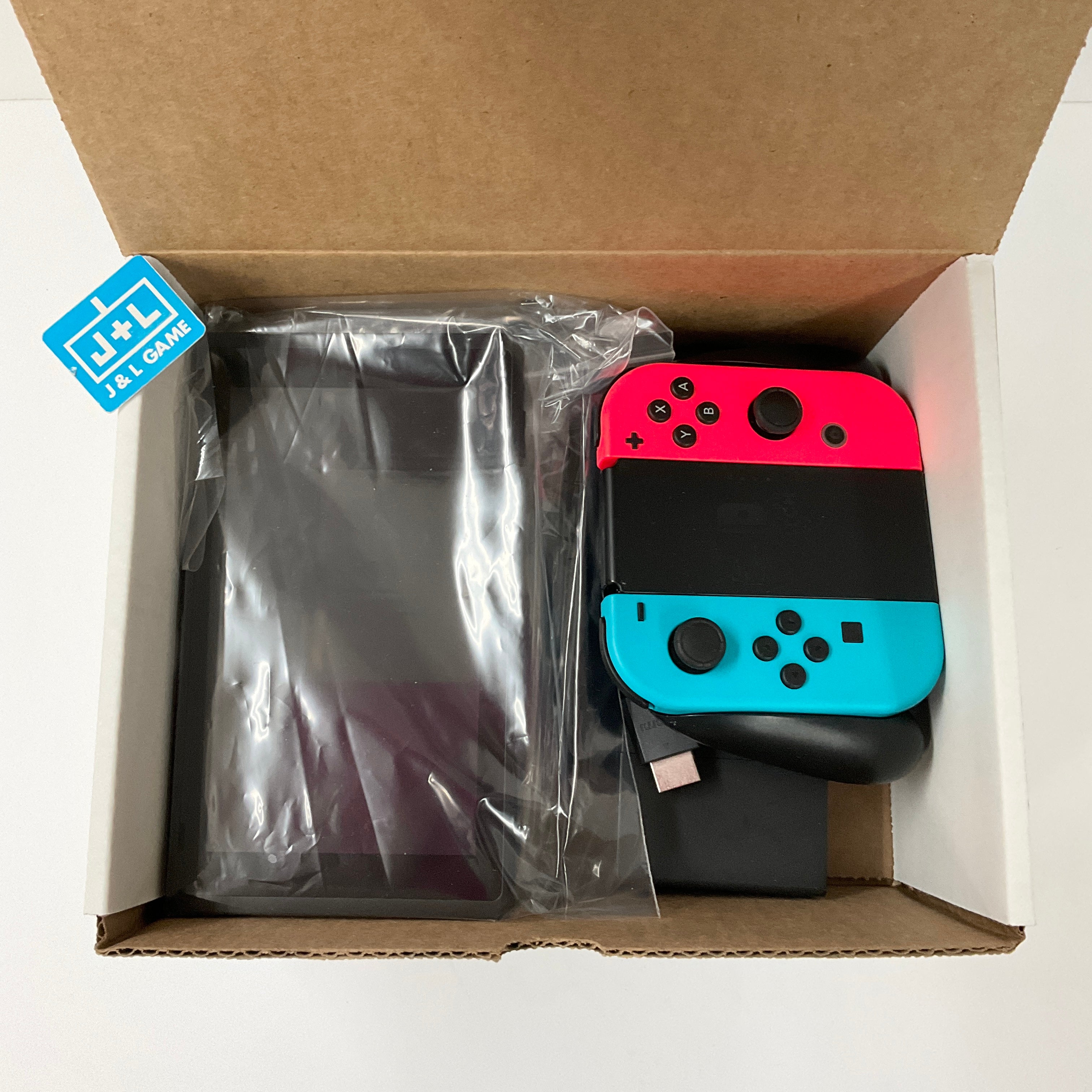Nintendo Switch Console with Neon Blue and Neon Red Joy-Con (L-R) - (N