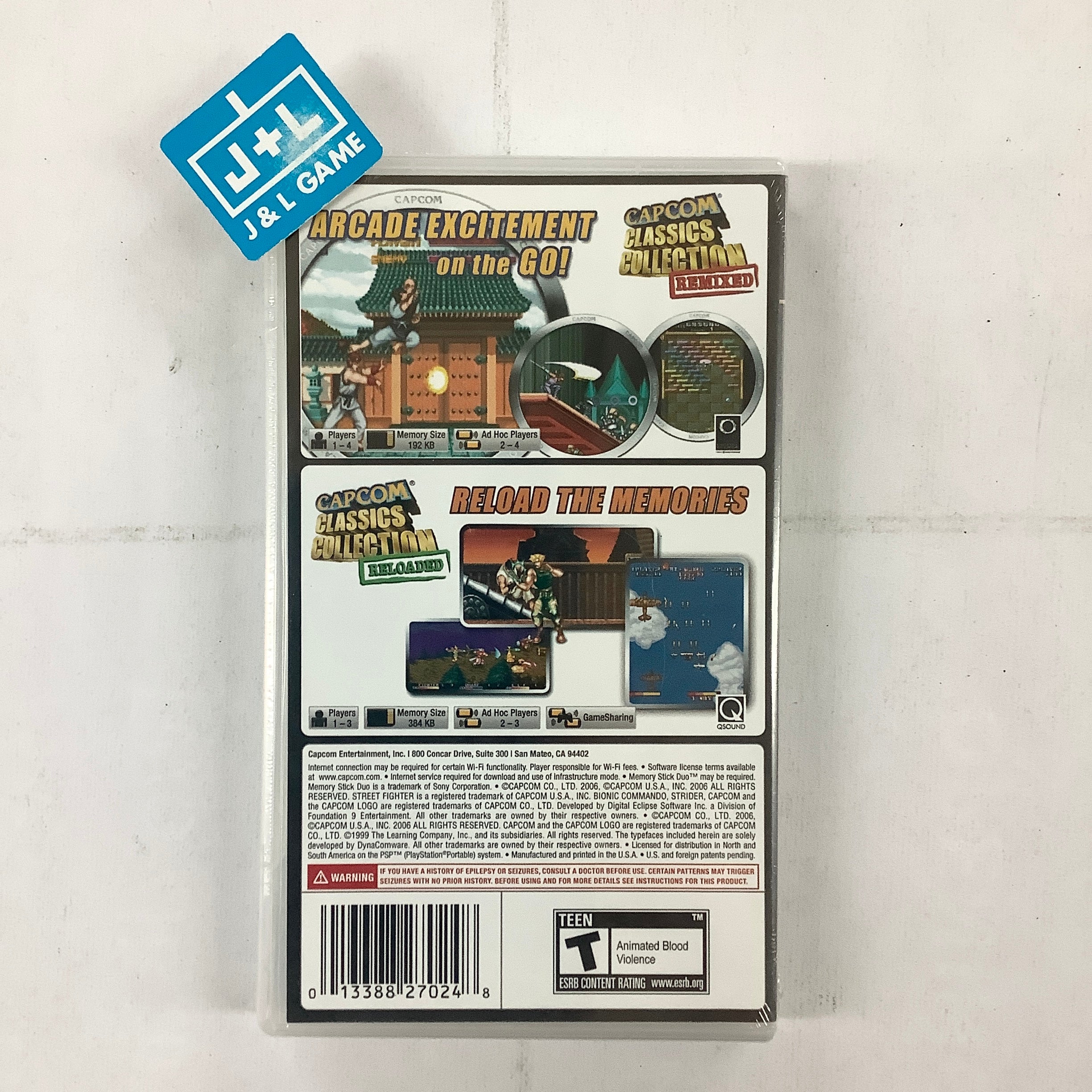 Capcom Classics Dual Pack: Remixed and Reloaded - Sony PSP