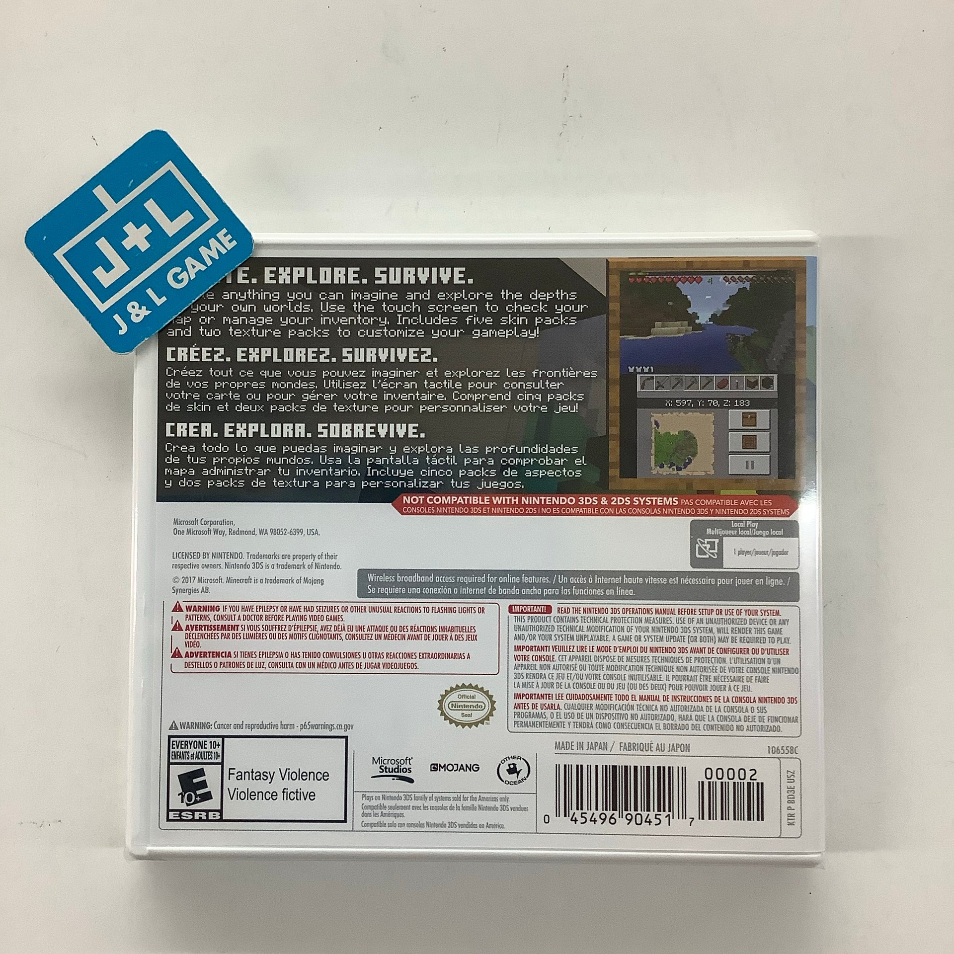 Minecraft: New Nintendo 3DS Edition - Nintendo 3DS | J&L Game