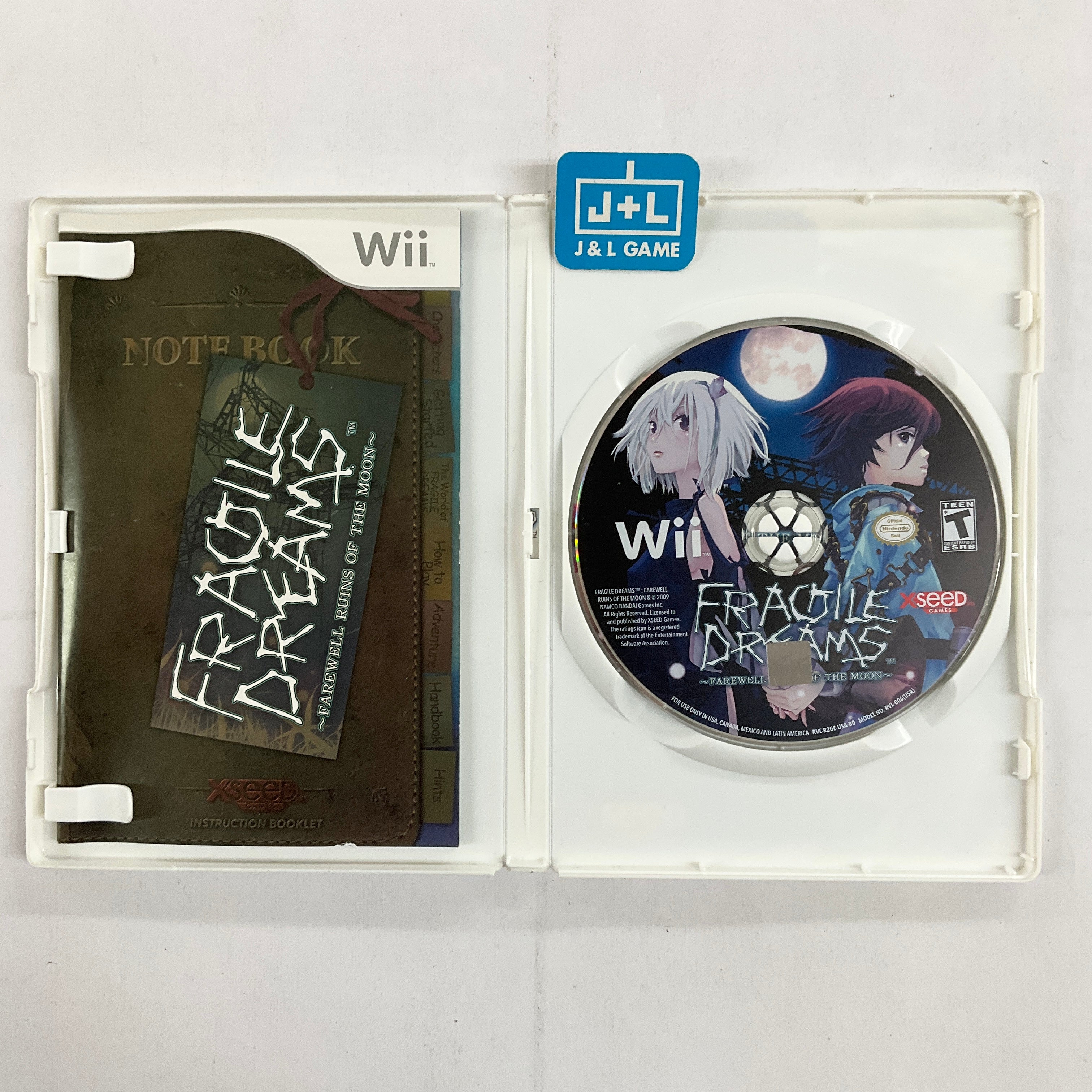 Fragile Dreams: Farewell Ruins of the Moon (Nintendo Wii, 2010) outlet Complete CIB