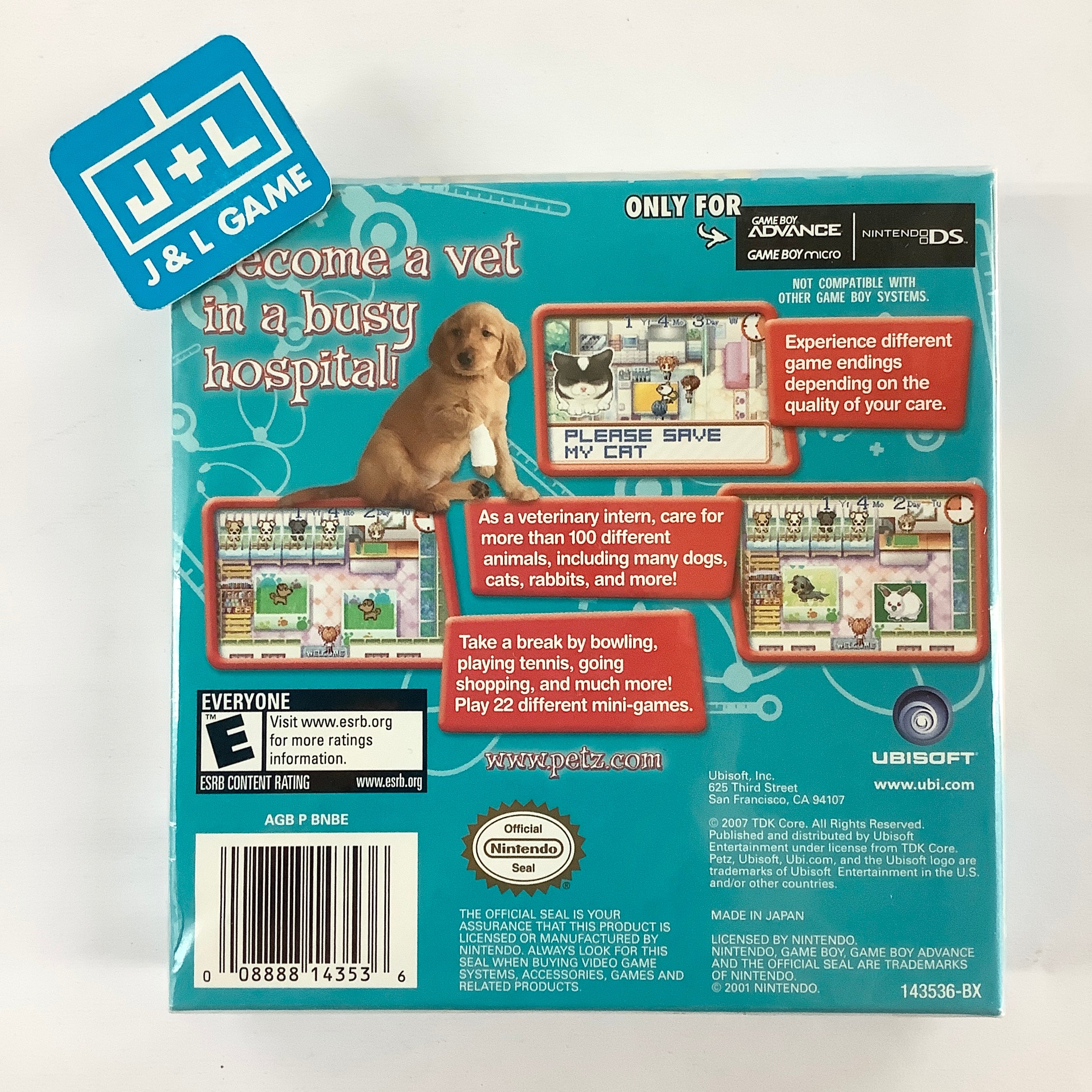 Petz Vet - (GBA) Game Boy Advance Video Games Ubisoft   