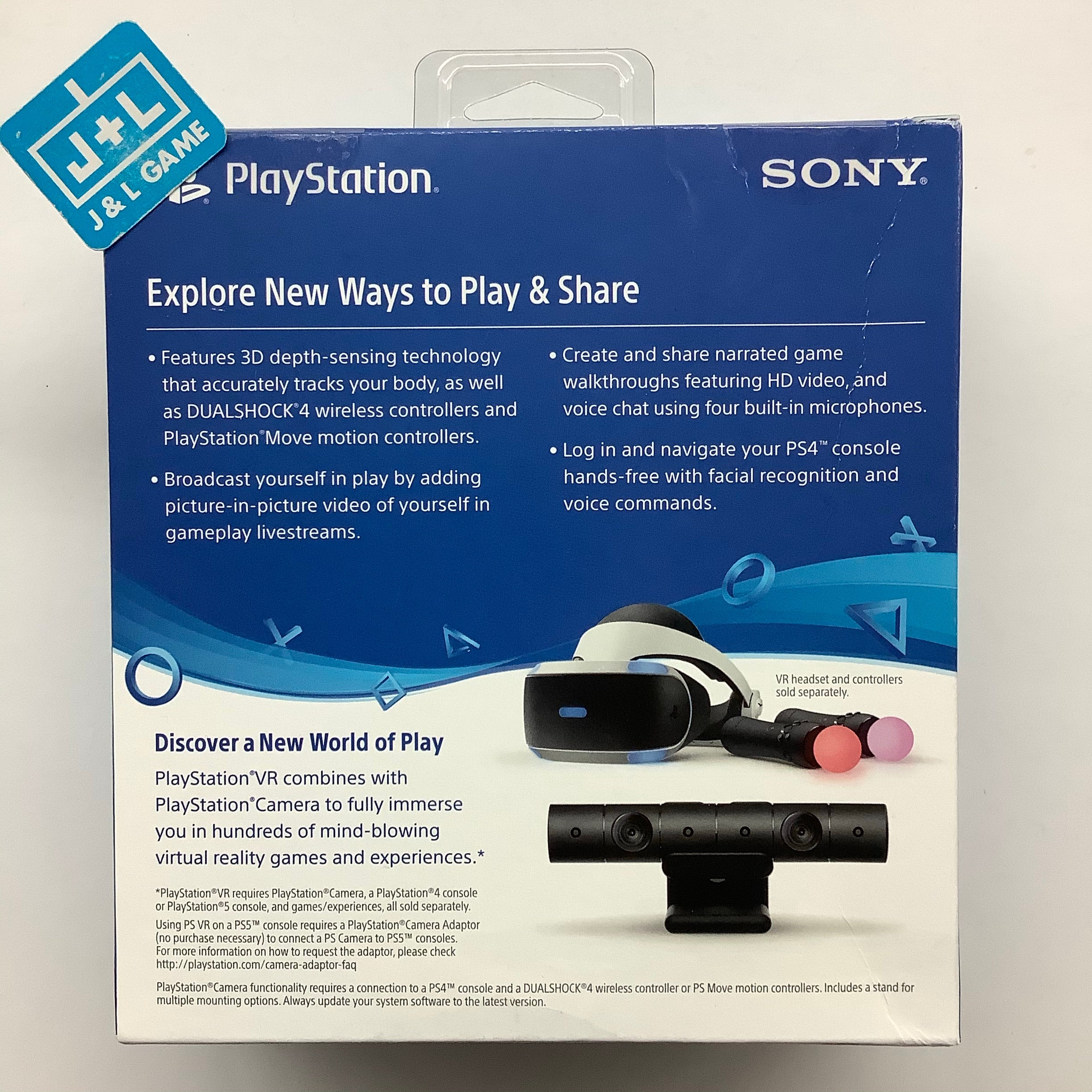 SONY PlayStation 4 Camera V 2 PS4 PlayStation 4 J L Game