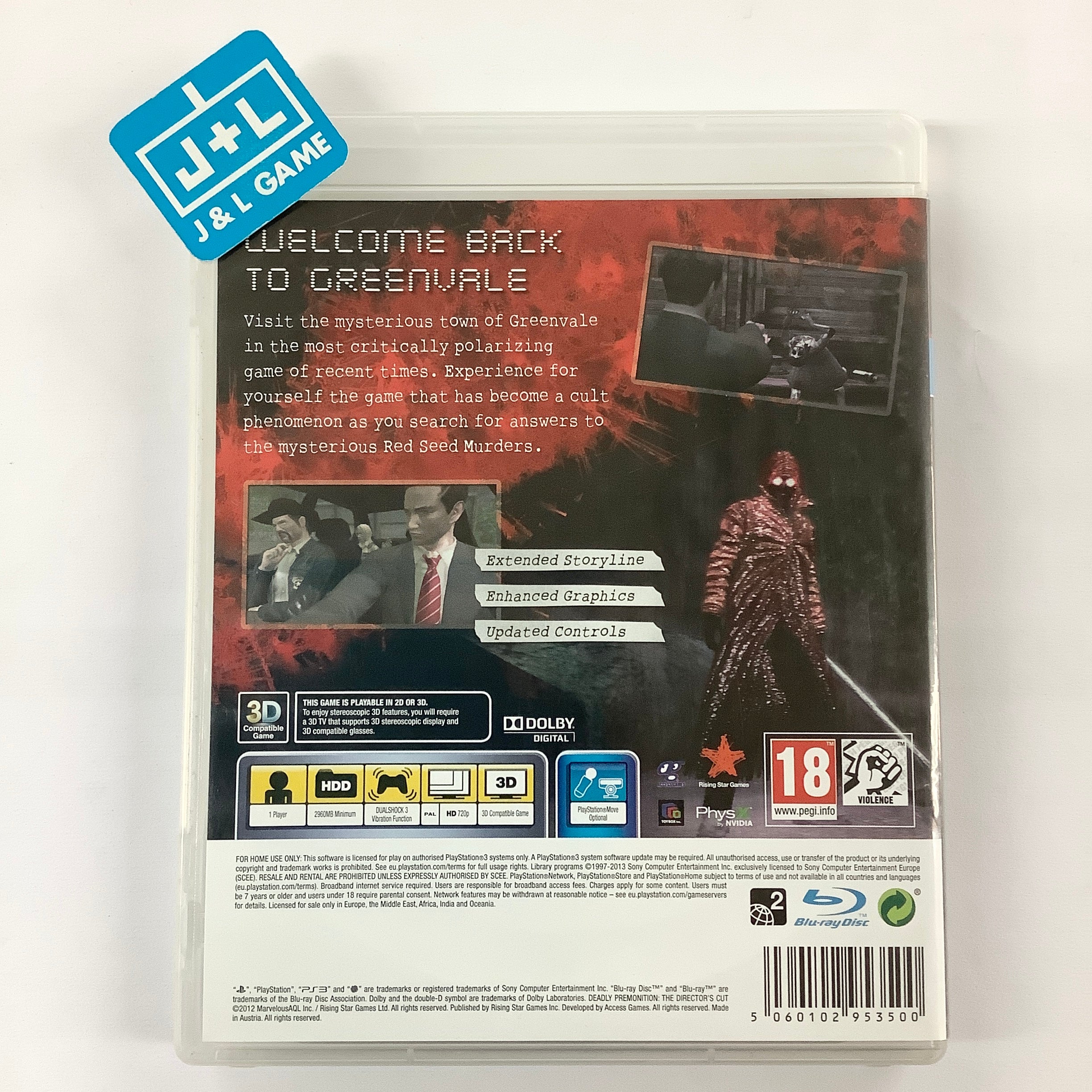 Deadly Premonition: The Director's Cut - (PS3) PlayStation 3 [Pre-Owned]  (European Import)