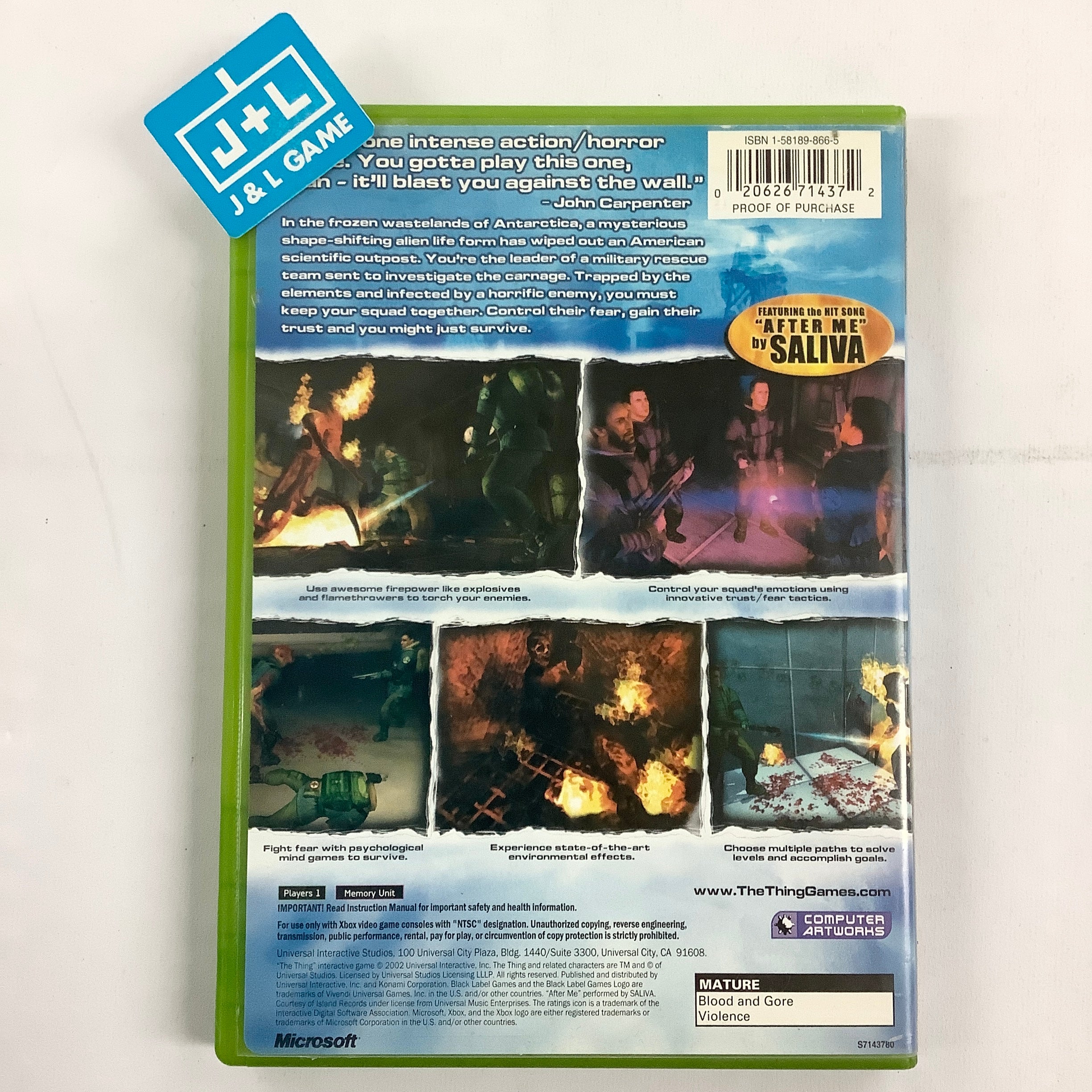 The Thing - (XB) Xbox [Pre-Owned]