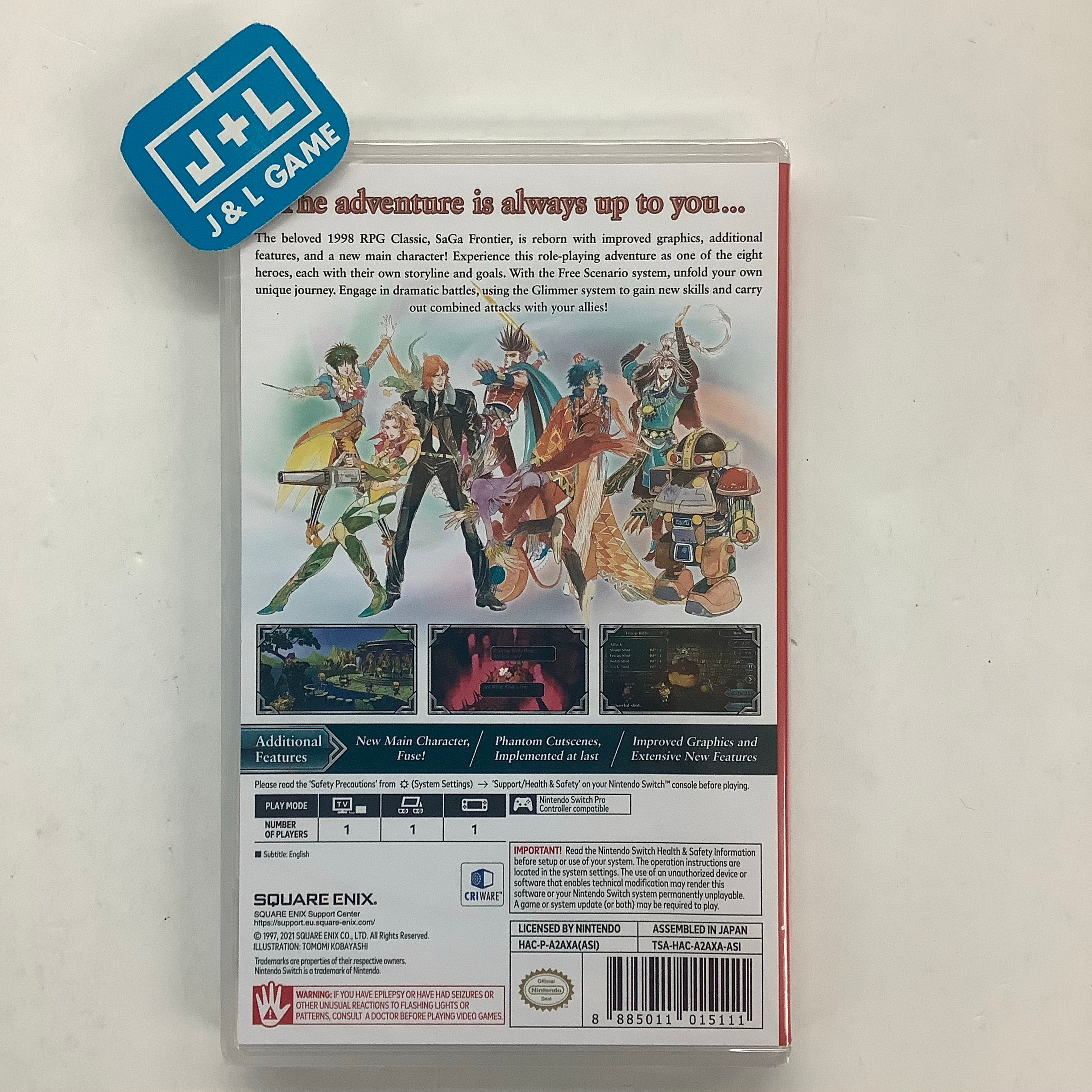 Saga Frontier Remastered - (NSW) Nintendo Switch (Asia Import) Video Games Square Enix   