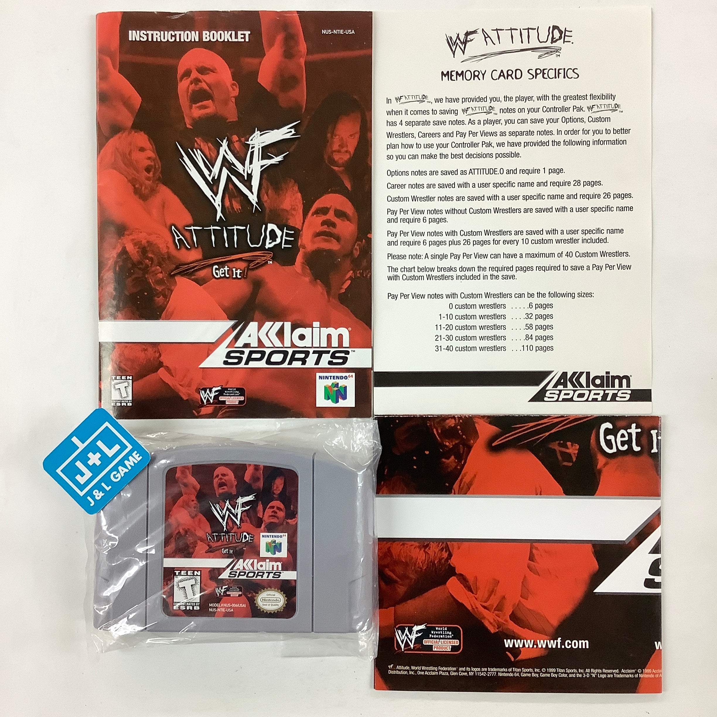 WWF Attitude - (N64) Nintendo 64 [Pre-Owned] Video Games Acclaim   