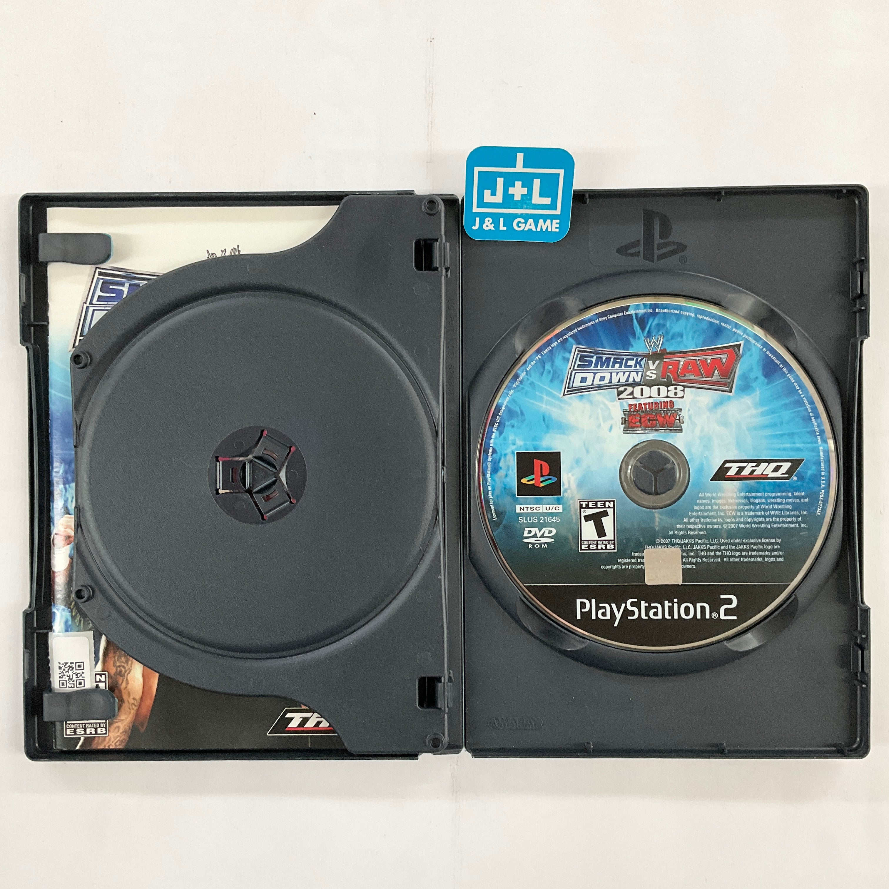 WWE SmackDown vs. Raw 2008 With Bonus Disc - (PS2) PlayStation 2 [Pre-Owned] Video Games THQ   