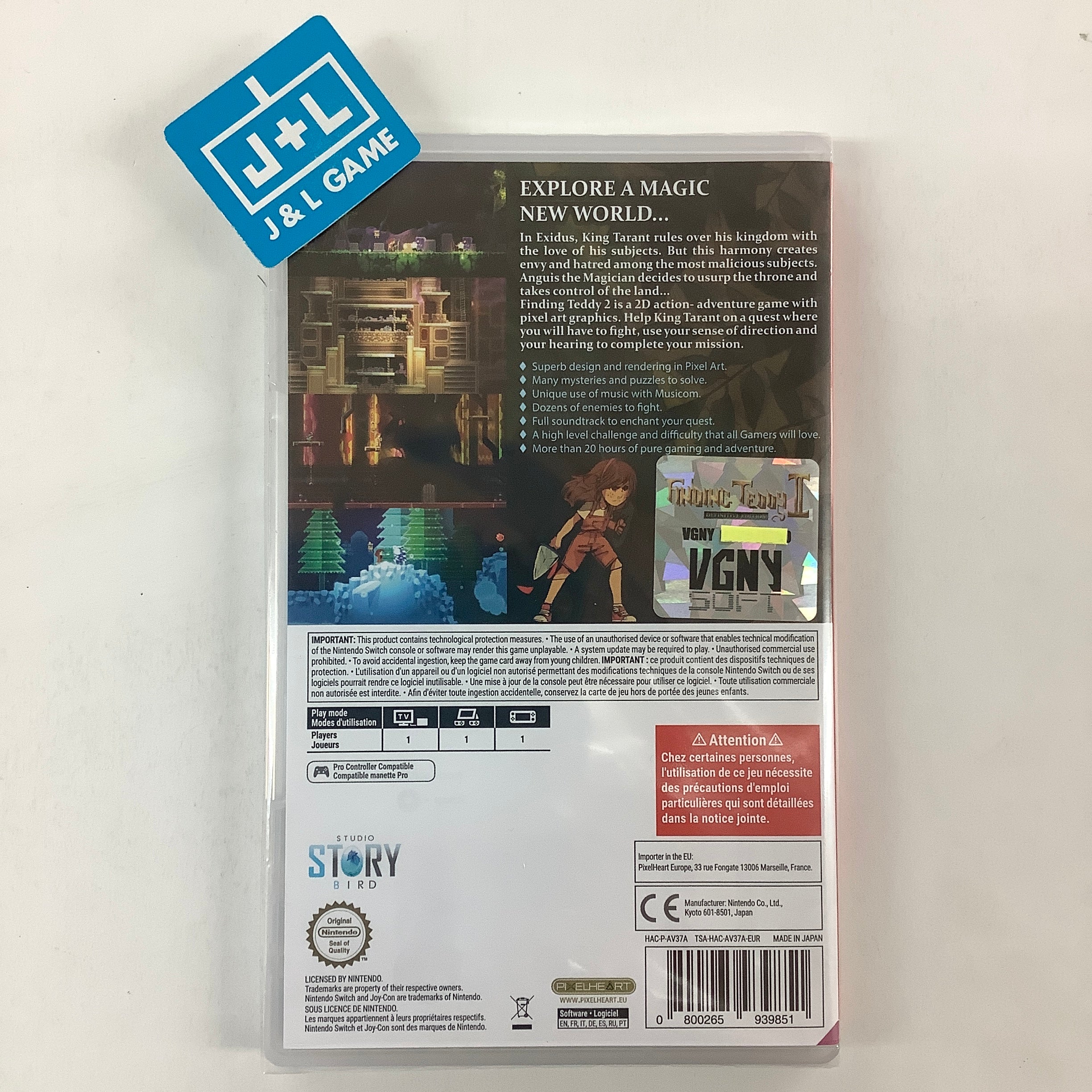 Finding Teddy II: Definitive Edition - (NSW) Nintendo Switch (European Import) Video Games VGNYsoft   