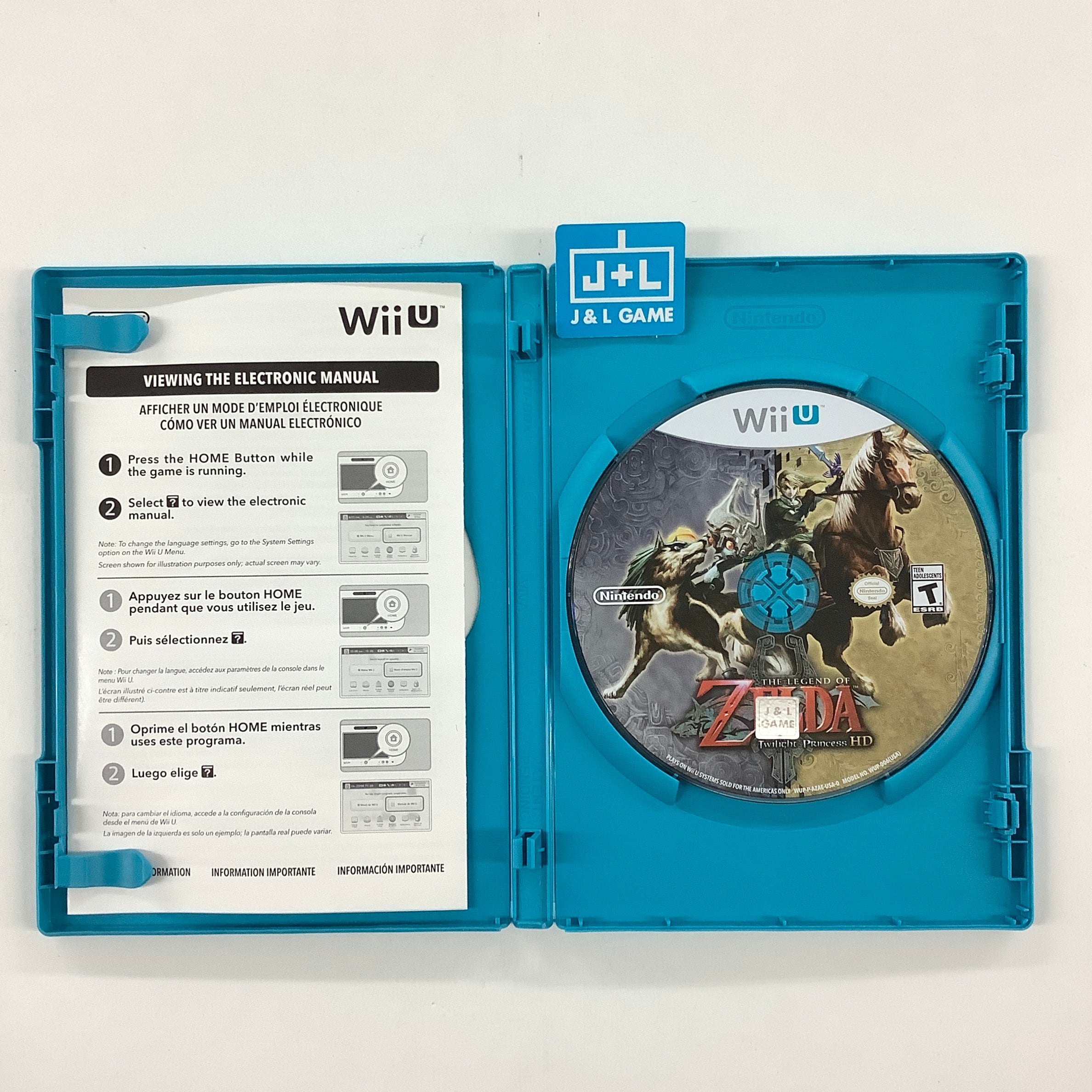 Zelda Twilight Princess HD for Nintendo Wii 2024 U