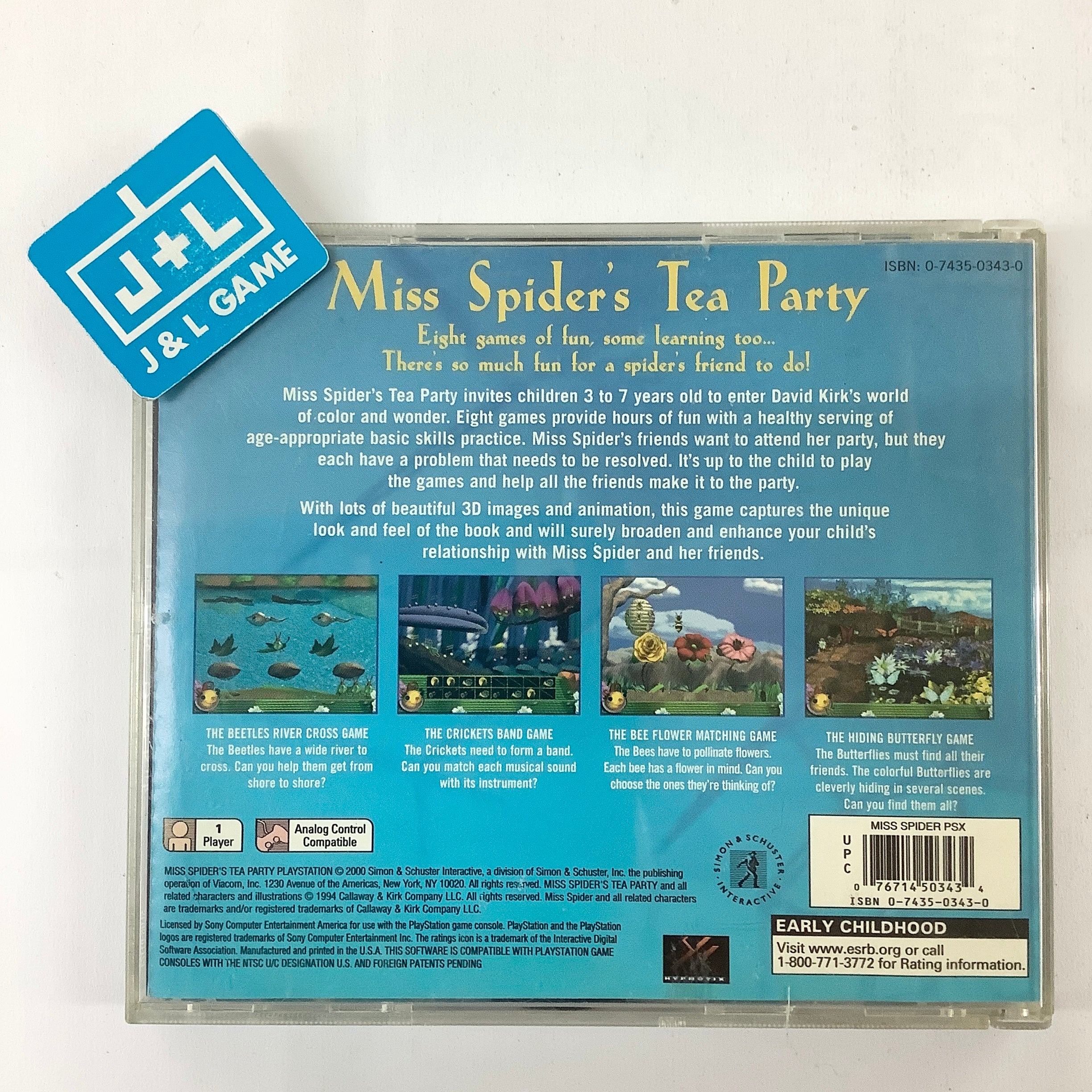 Miss Spider's Tea Party - (PS1) PlayStation 1 [Pre-Owned] Video Games Simon & Schuster   