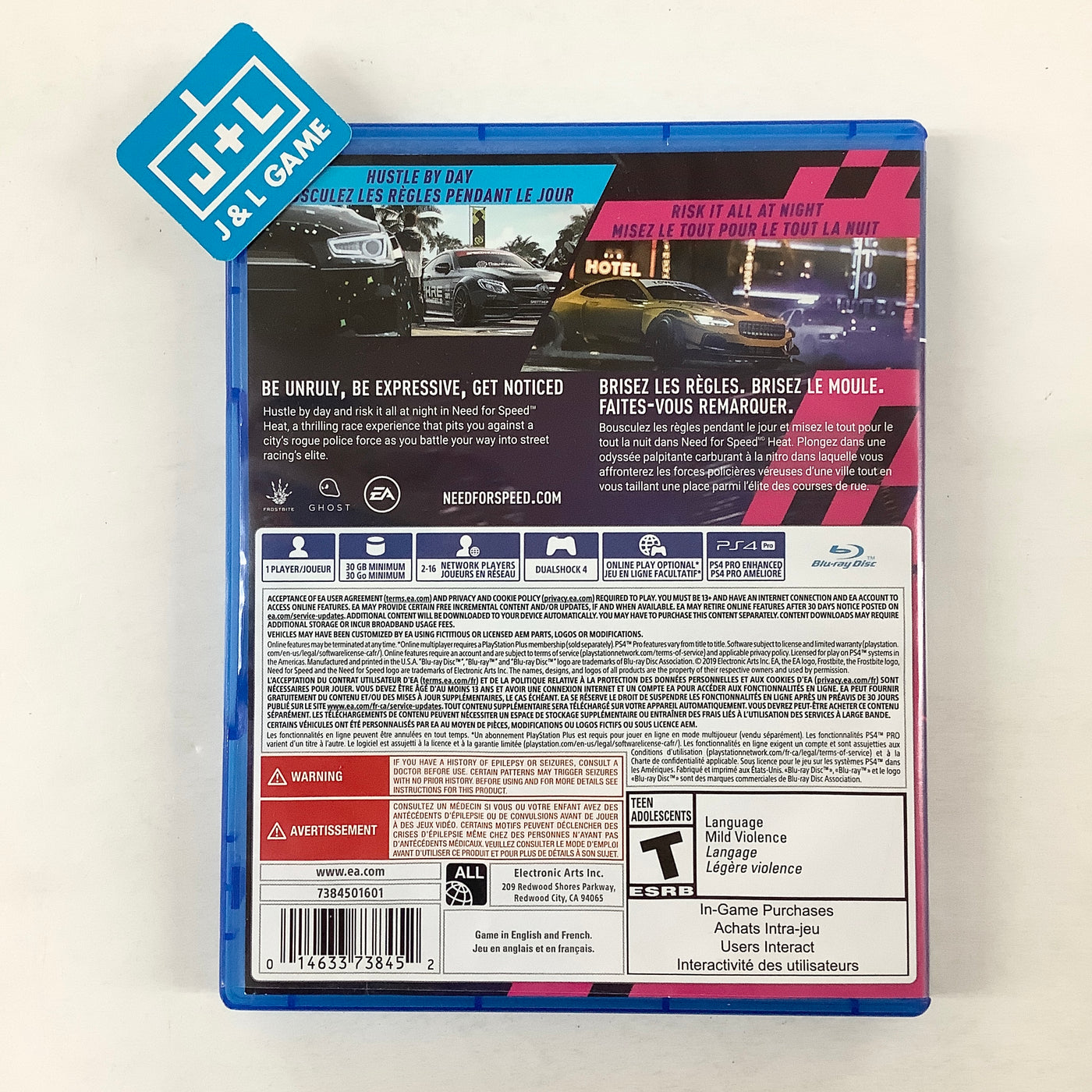 for Speed PlayStation Need (PS4) Heat | J&L - Game 4 [Pre-Owned]
