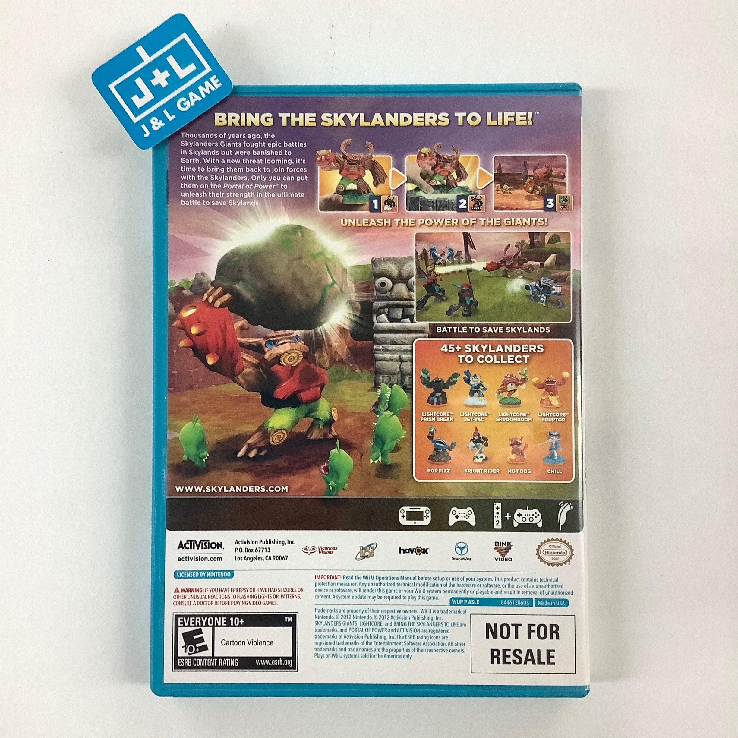 Skylanders outlets Giants on Nintendo Wii