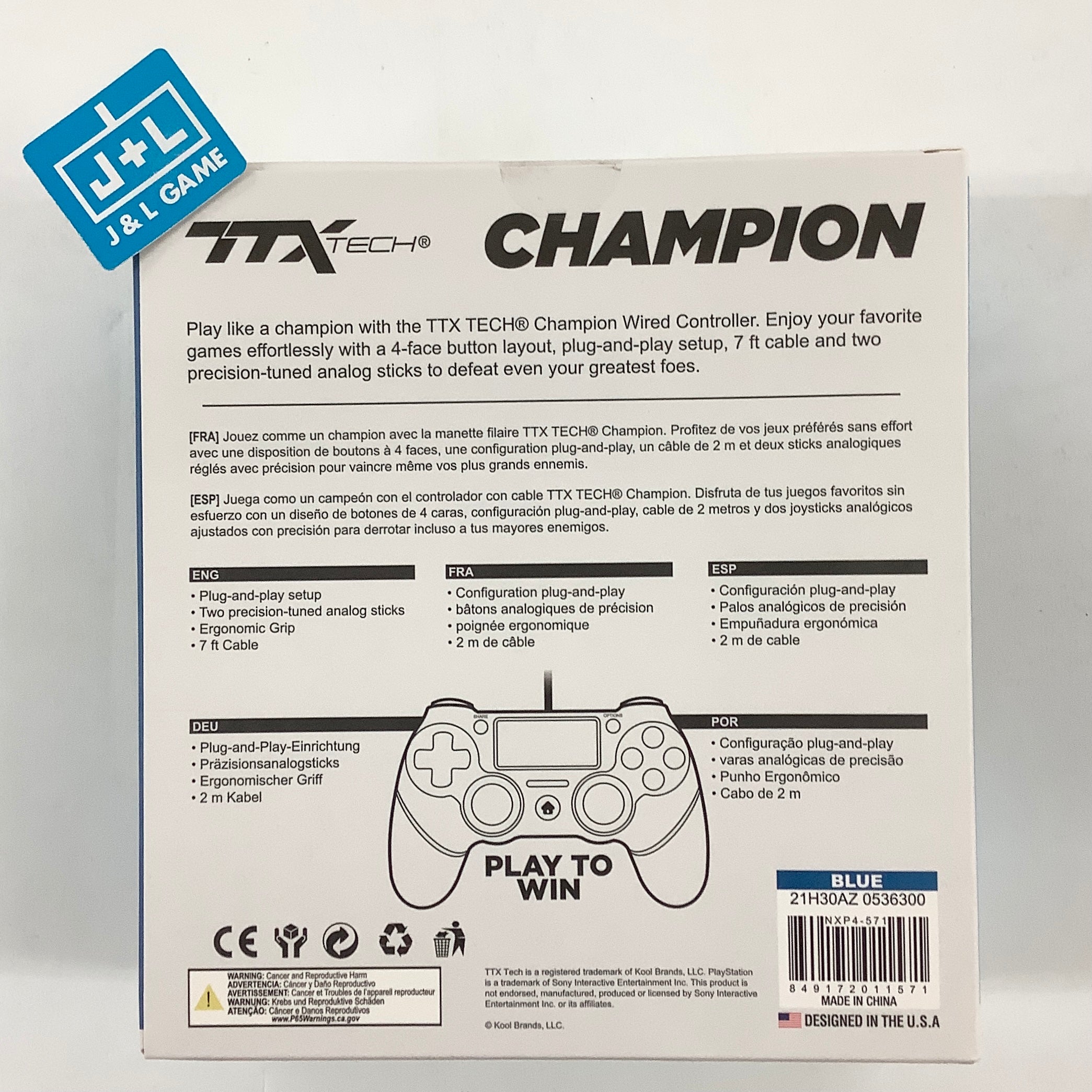 Ttx champion online ps4 controller