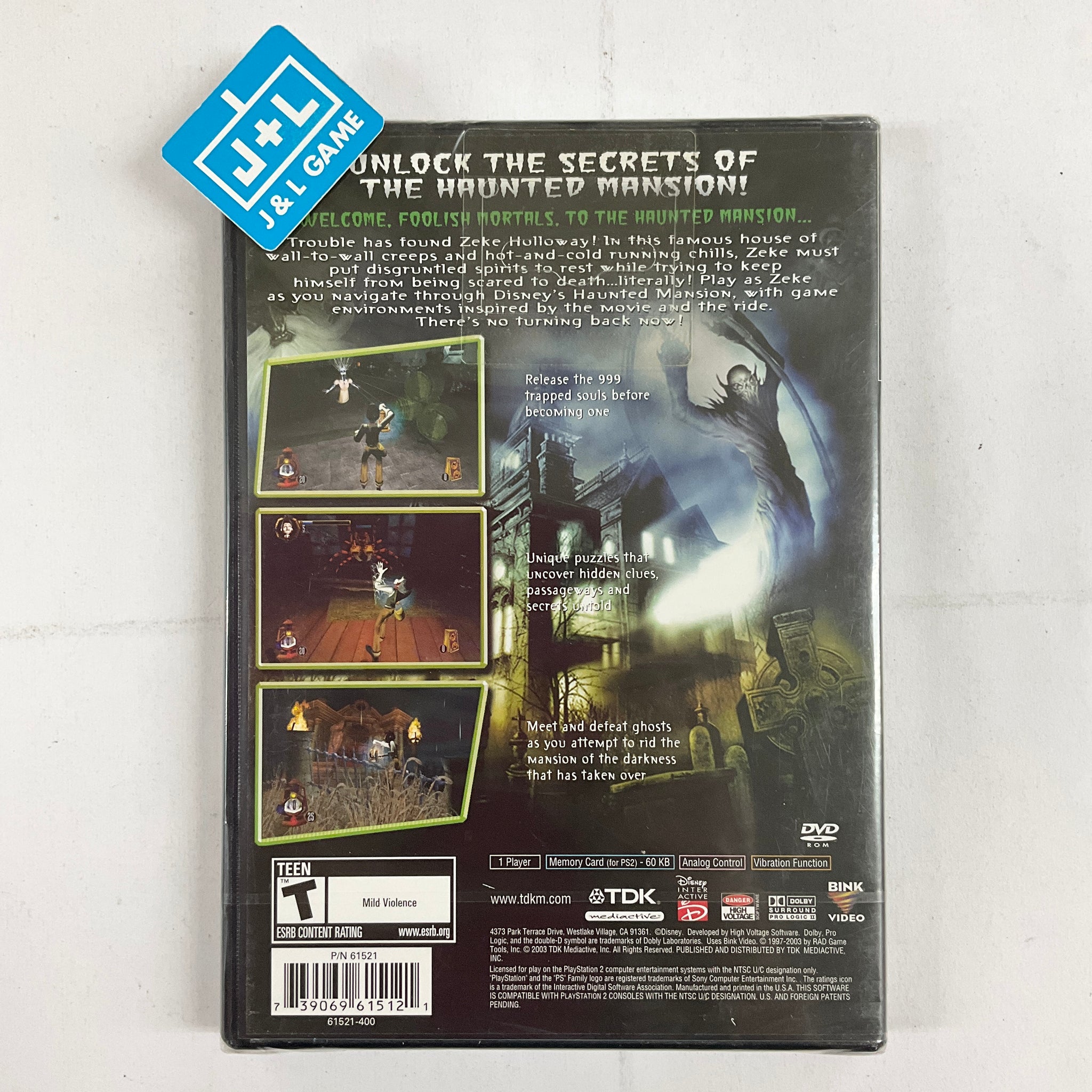 The Haunted Mansion - (PS2) PlayStation 2 – J&L Video Games New York City