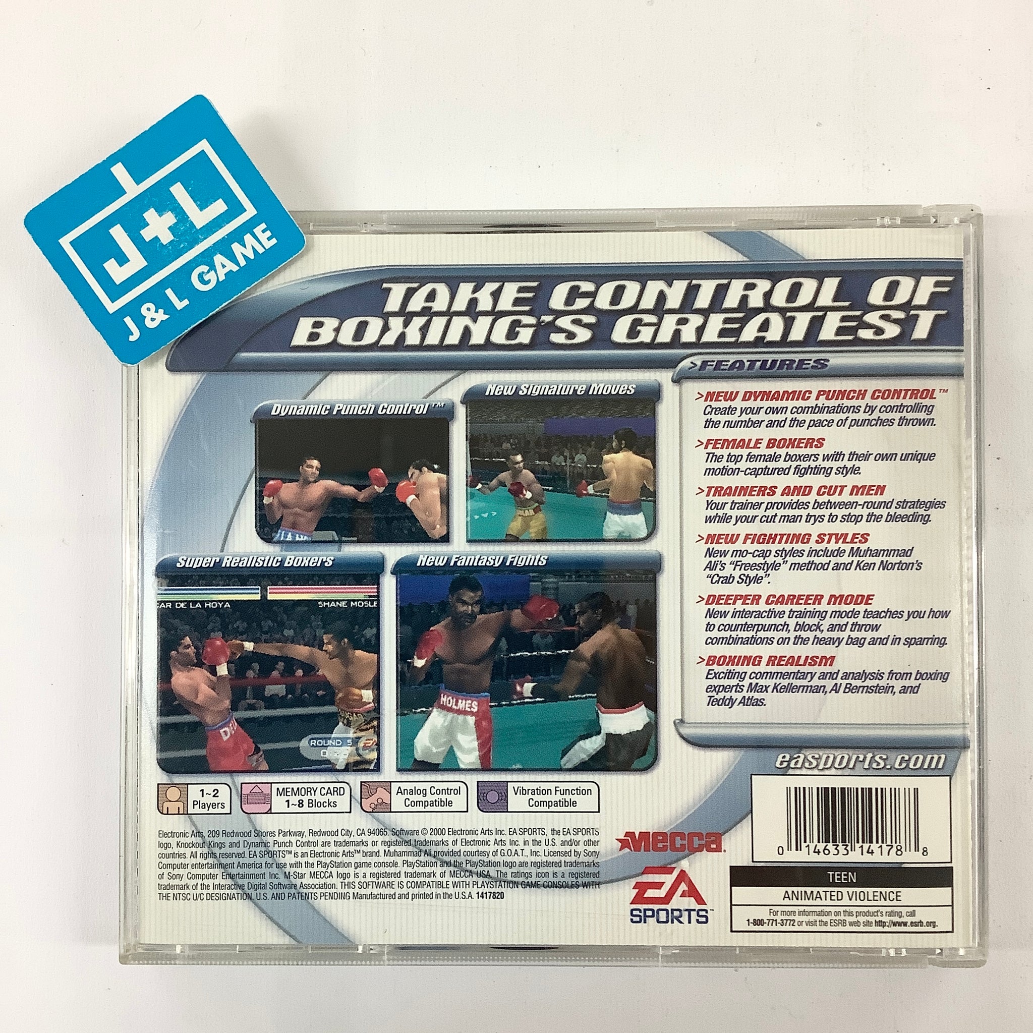 Knockout Kings 2001 - (PS1) PlayStation 1 [Pre-Owned] – J&L Video Games ...