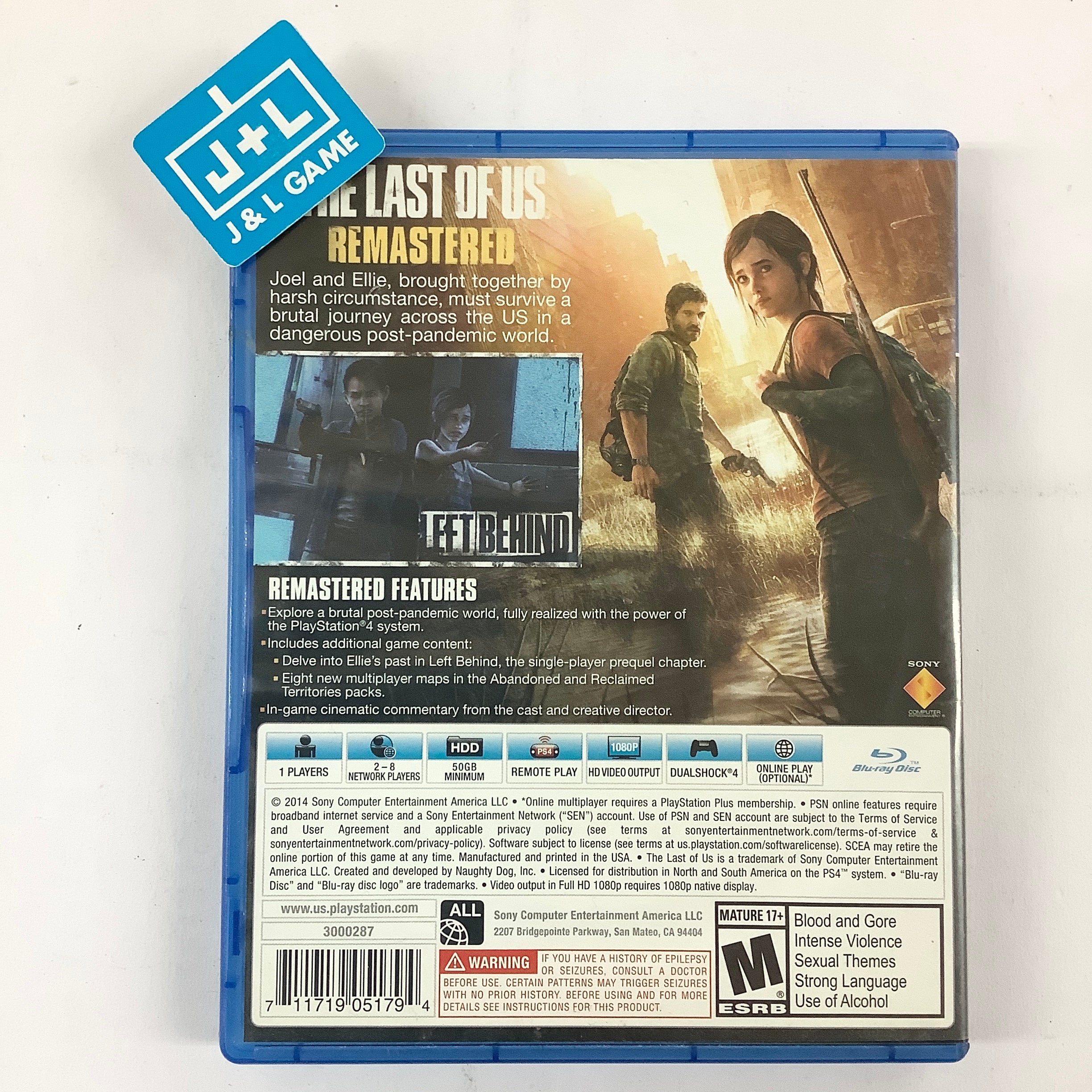 Sony playstation 3000287 last of us remastered sale ps4