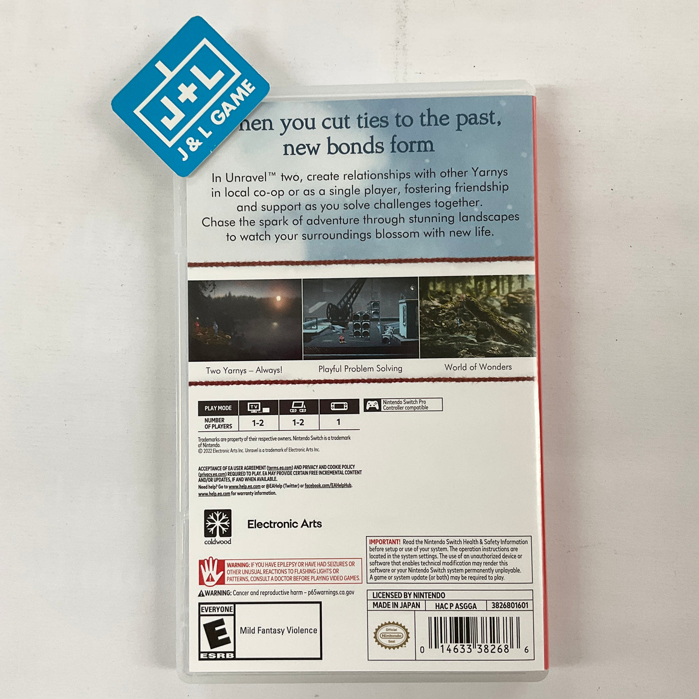 J&L Game (NSW) | [Pre-Owned] Unravel - Switch Nintendo Two