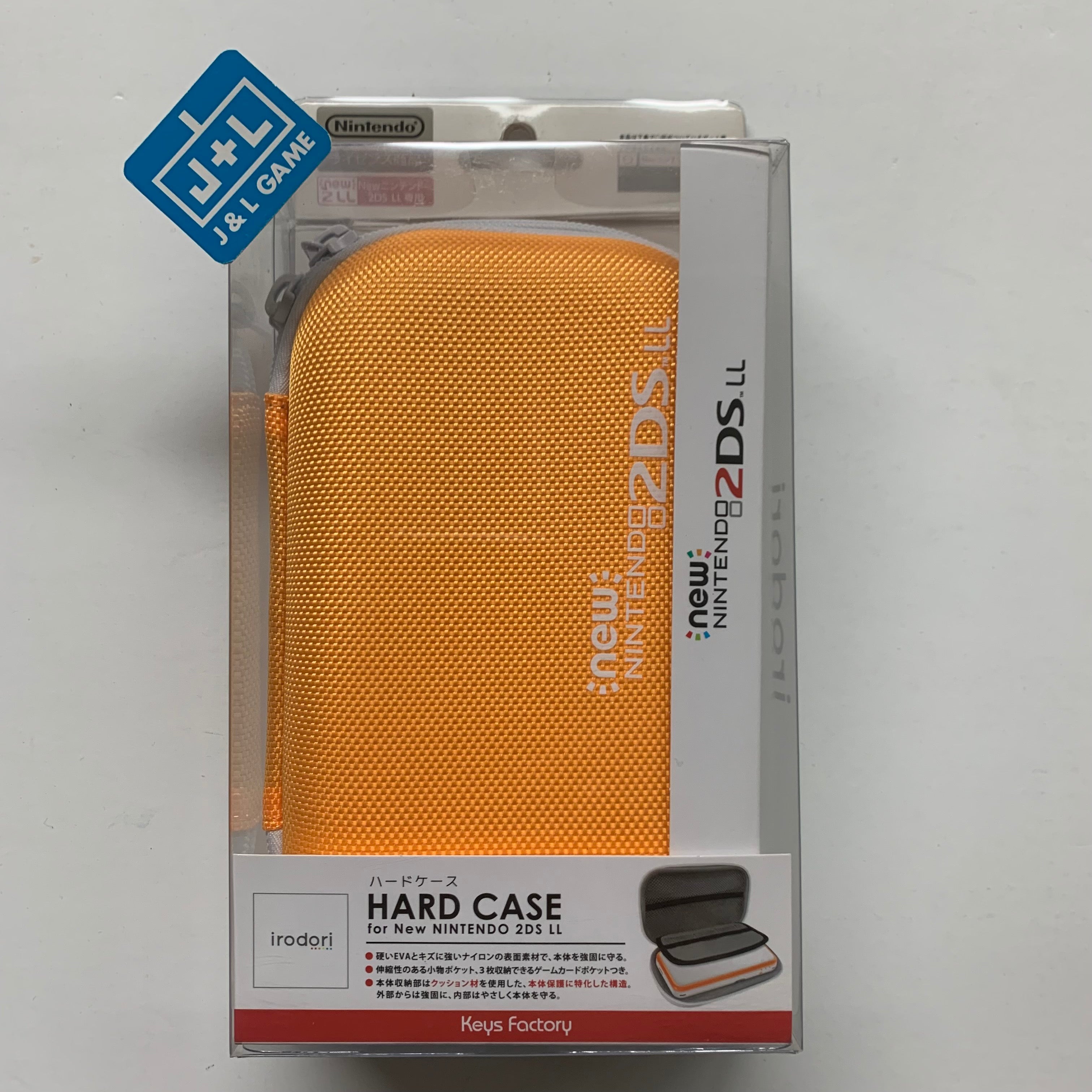 Keys Factory New Nintendo 2DS LL / 2DS XL Hard Case (Orange) - Nintendo 3DS  (Japanese Import)