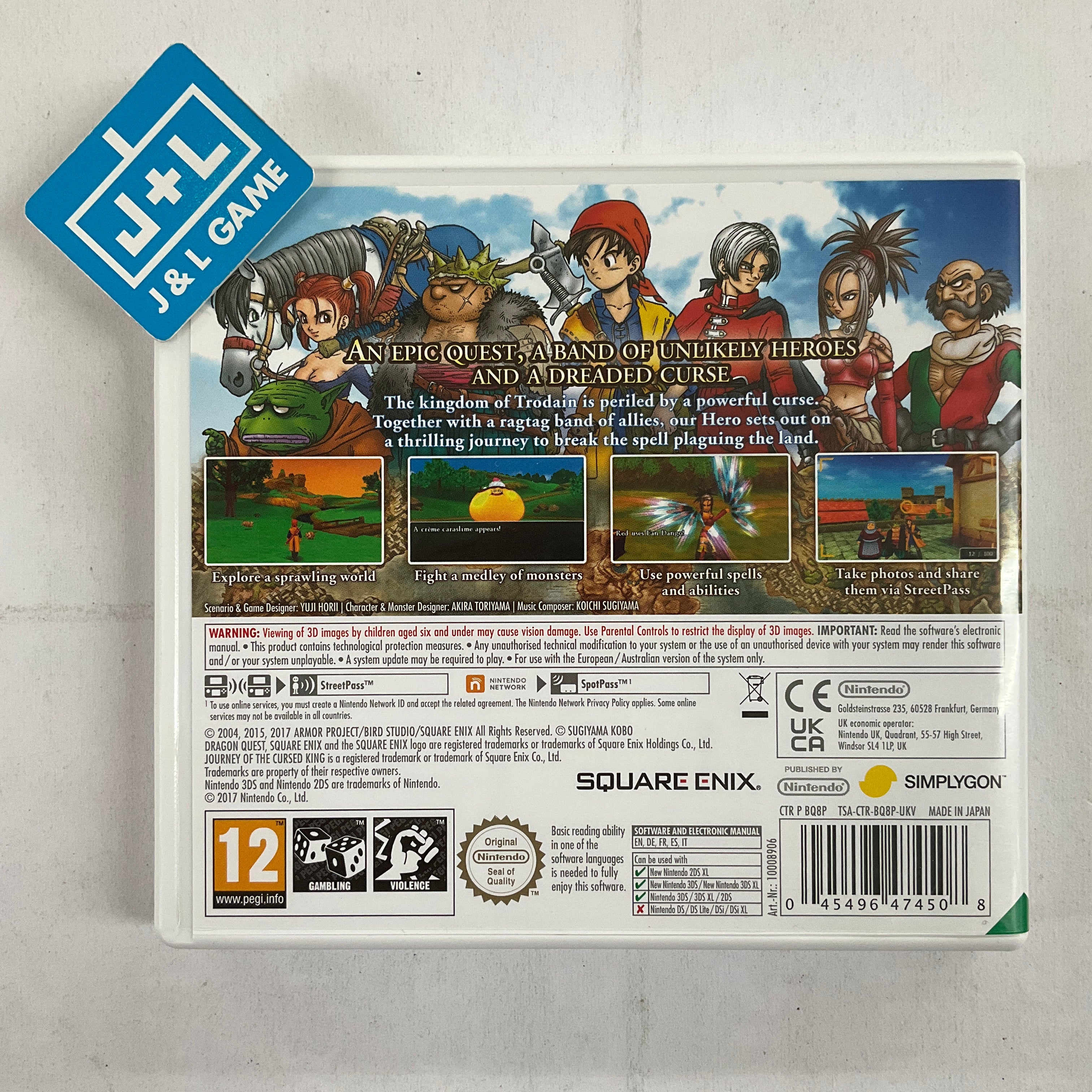 Dragon Quest selling VIII Journey of the Cursed King for Nintendo 3DS