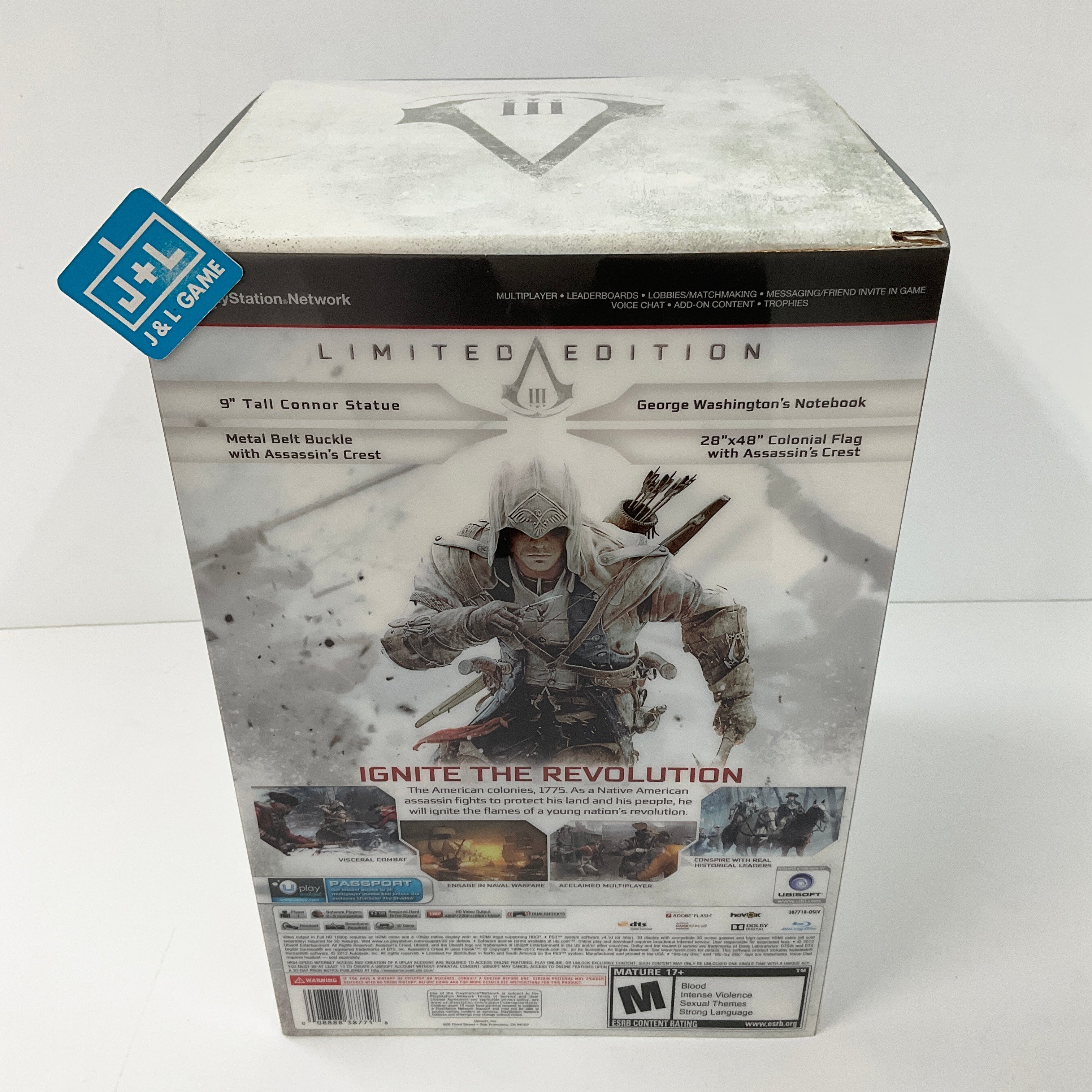 Assassin's Creed III (Limited Edition) - (PS3) PlayStation 3 Video Games Ubisoft   