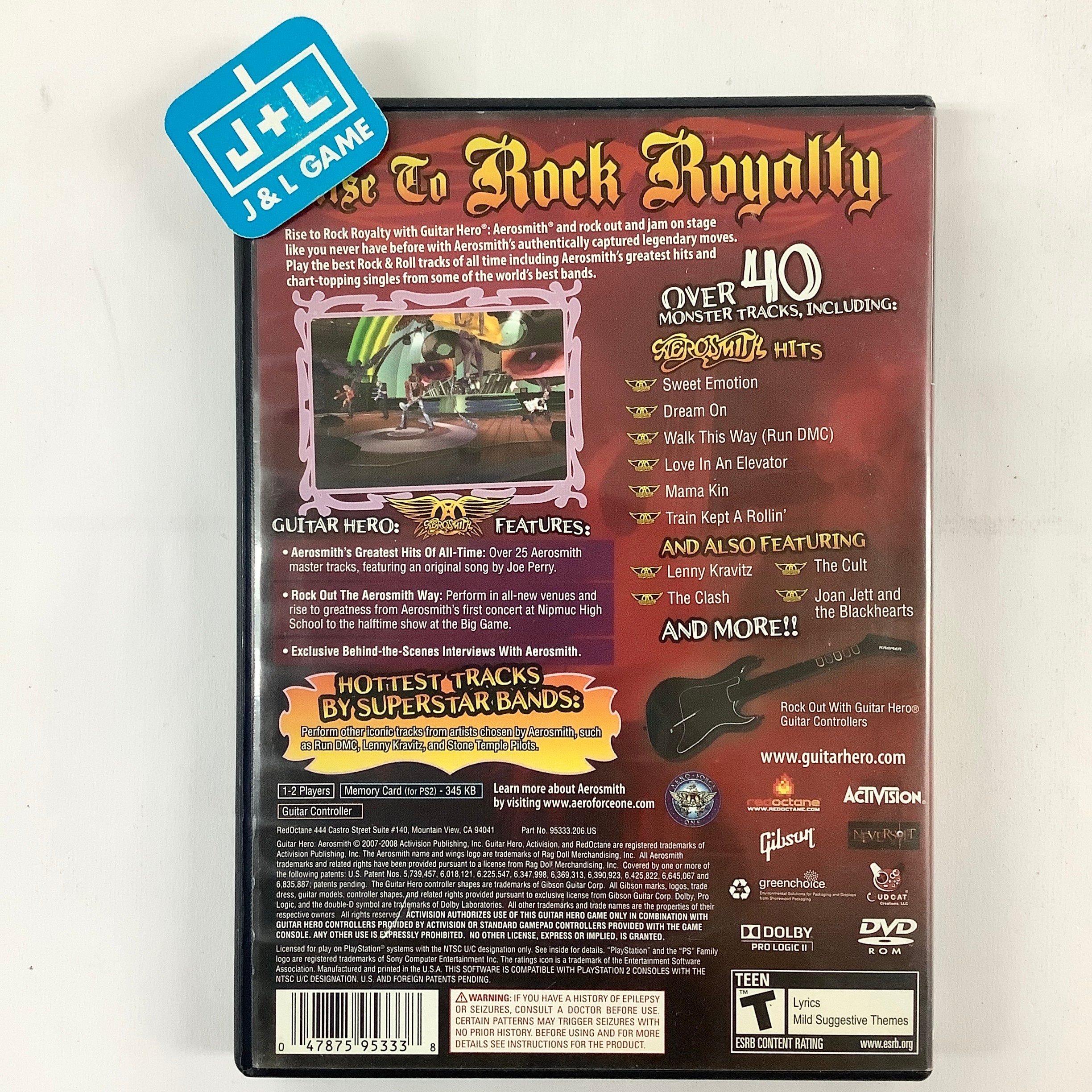 Online Guitar Hero Aerosmith For Playstation 2