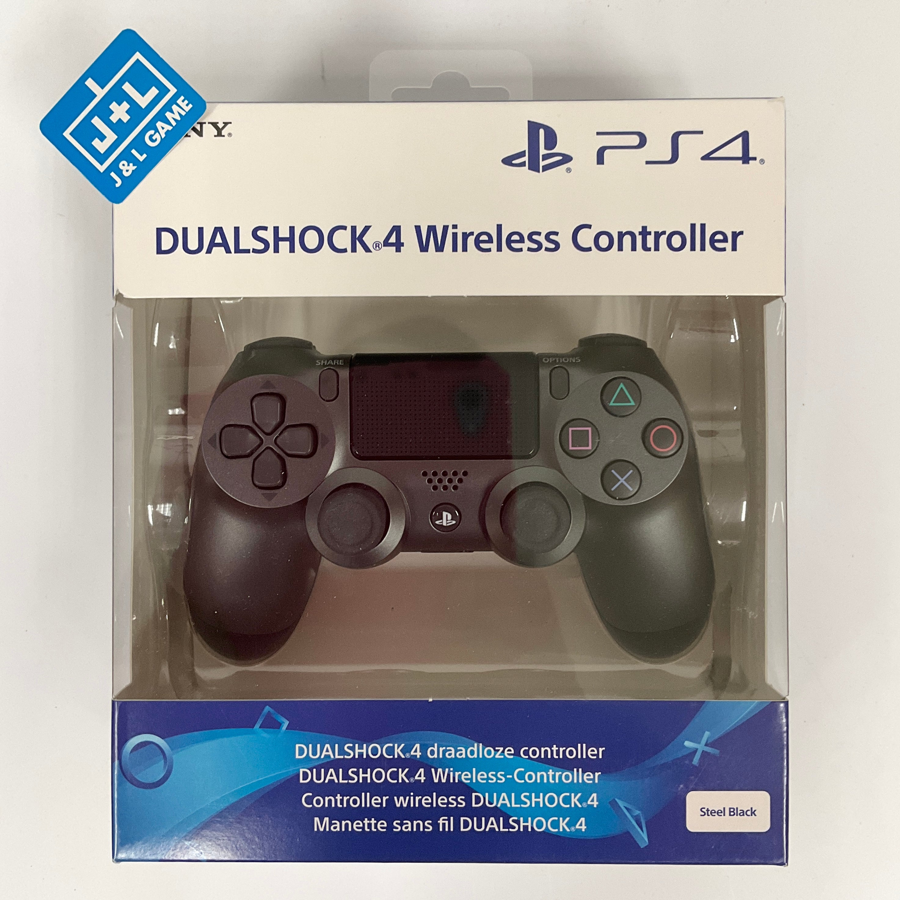 Sony ps4 controller store steel black