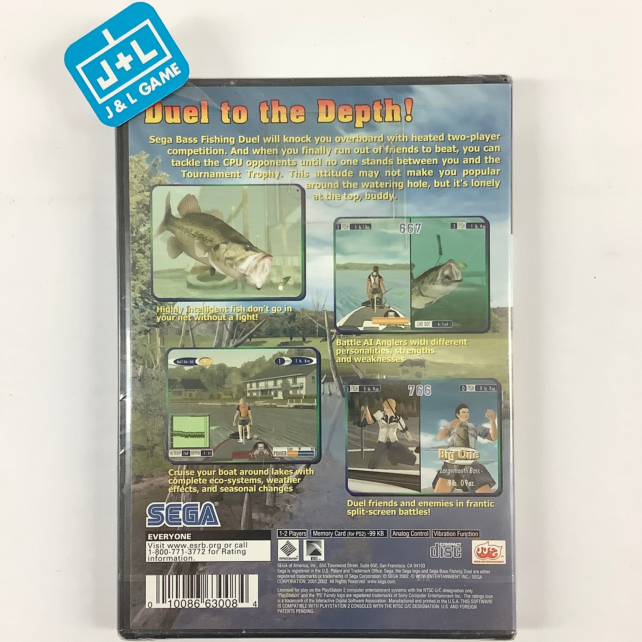 Sega Bass Fishing Duel - (PS2) PlayStation 2