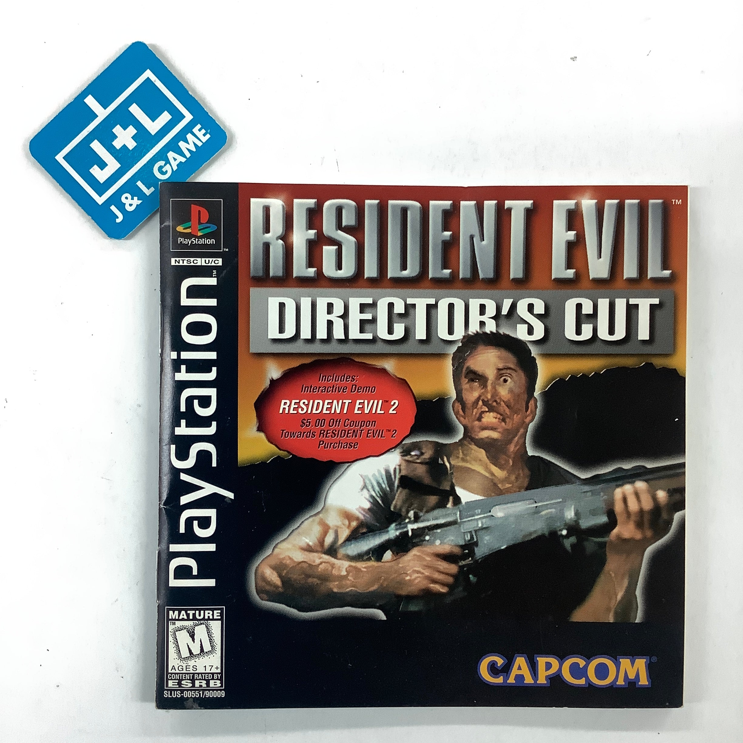 Resident Evil: Director's Cut (w/ Resident Evil 2 Demo) - (PS1) PlayStation 1 [Pre-Owned] Video Games Capcom   