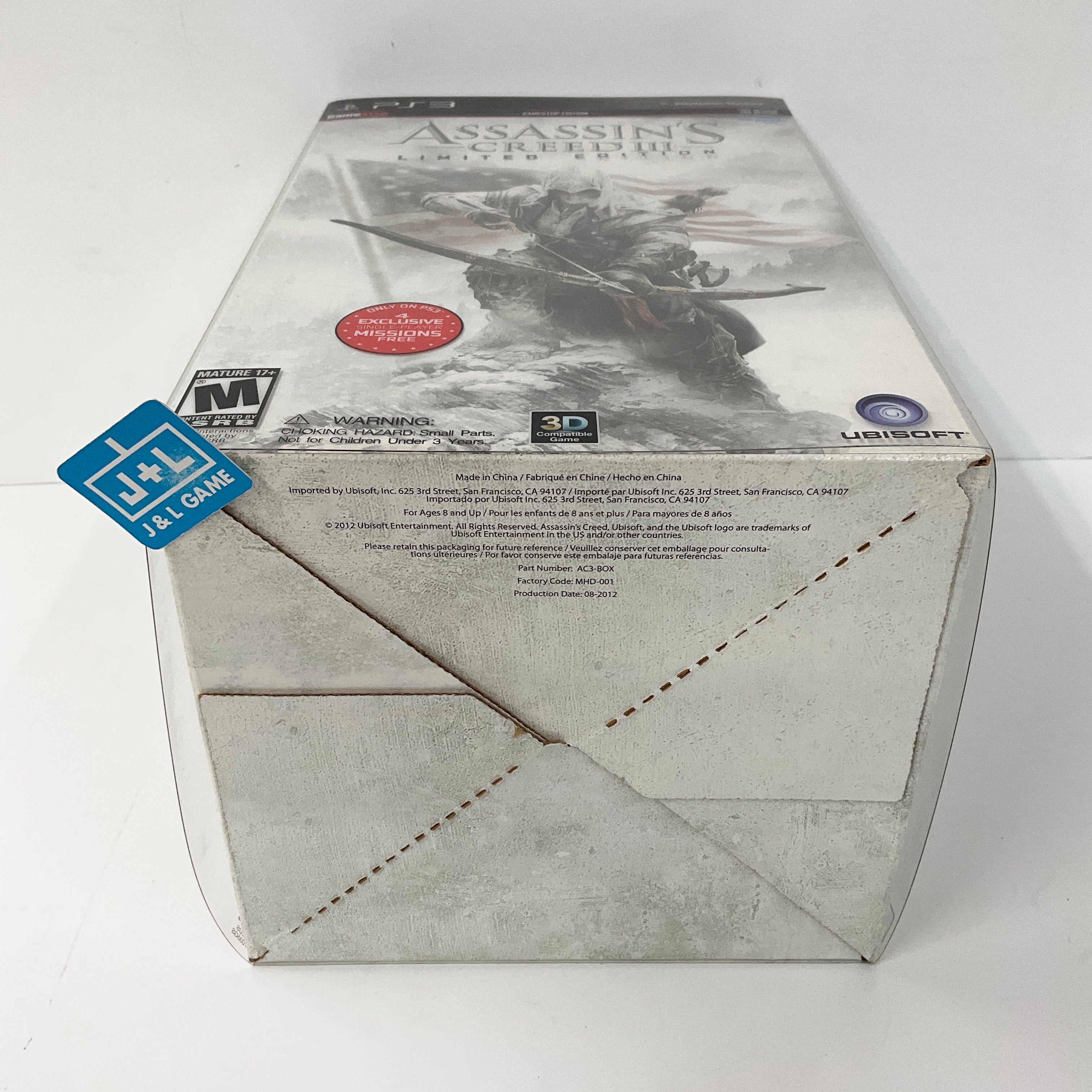 Assassin's Creed III (Limited Edition) - (PS3) PlayStation 3 Video Games Ubisoft   