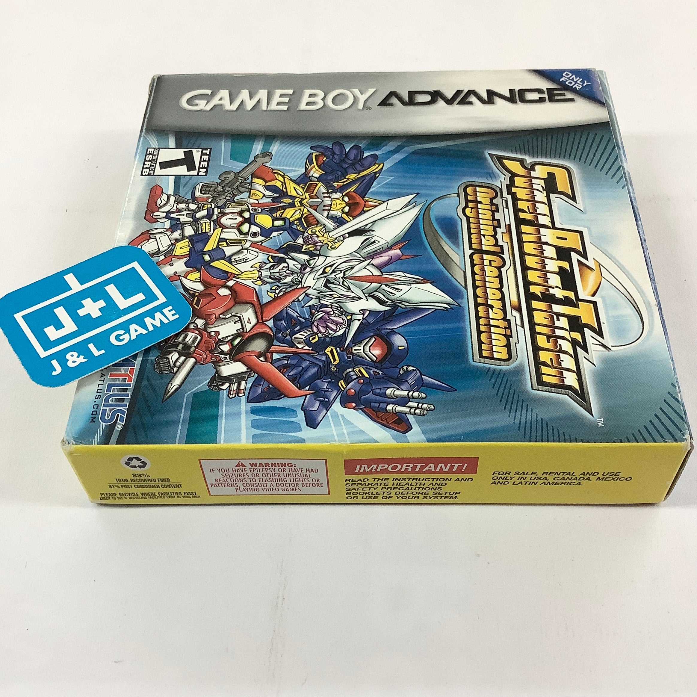 Super Robot Taisen: Original Generation - (GBA) Game Boy Advance [Pre-Owned] Video Games Atlus   