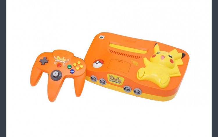 Nintendo 64 System - Video Game Console - Pikachu Version